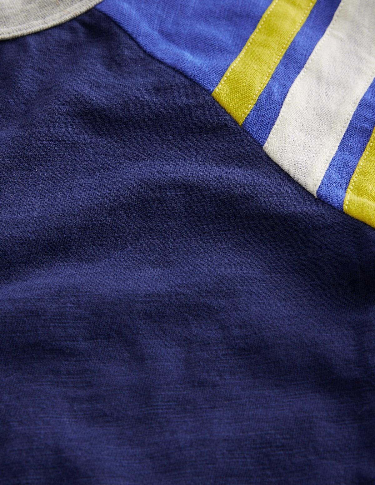 Langärmliges T-Shirt mit Raglanärmeln-Schuluniform-Marineblau/Leuchtendes Blau-3