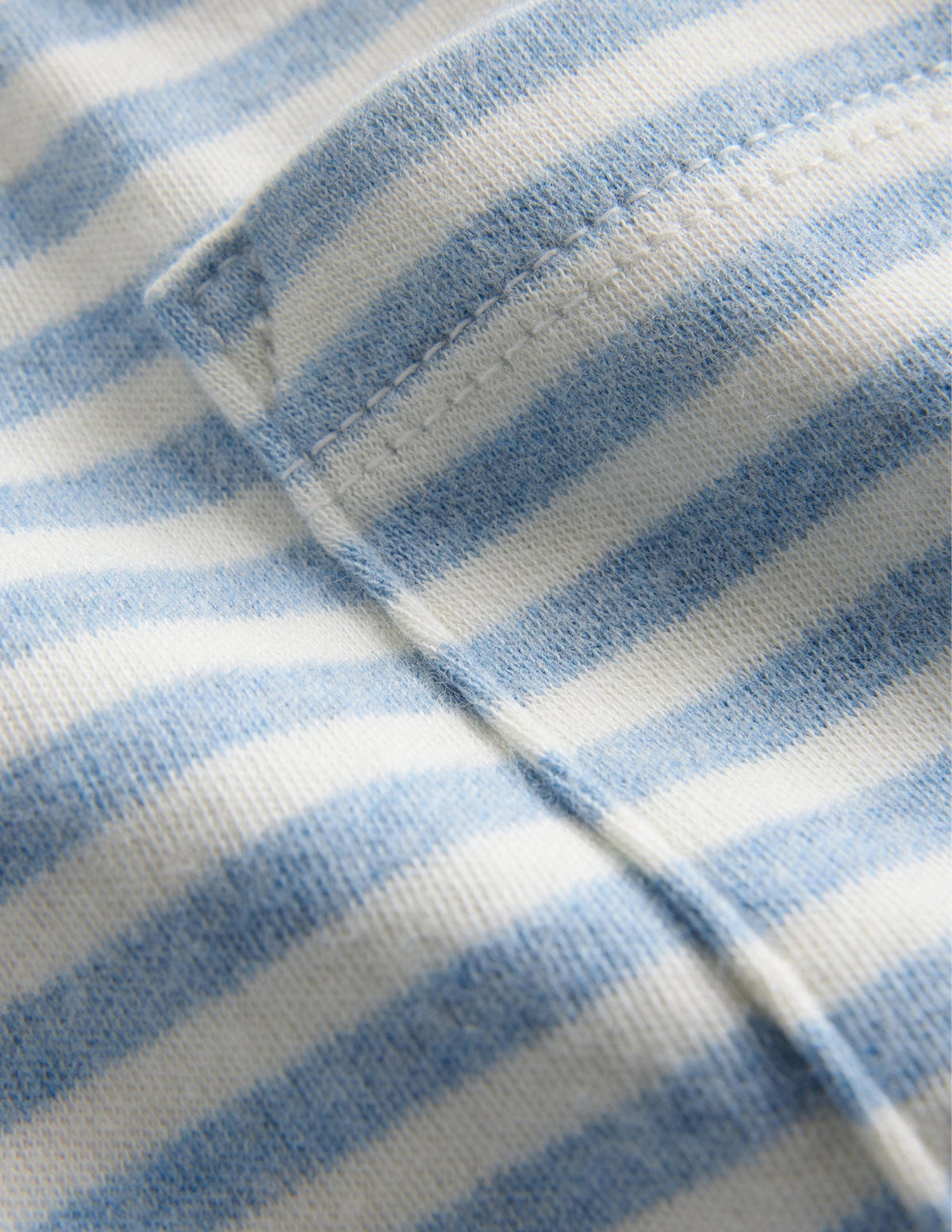 Superweiches, gebürstetes Oberteil-Enteneiblau/Naturweiß - Image 3