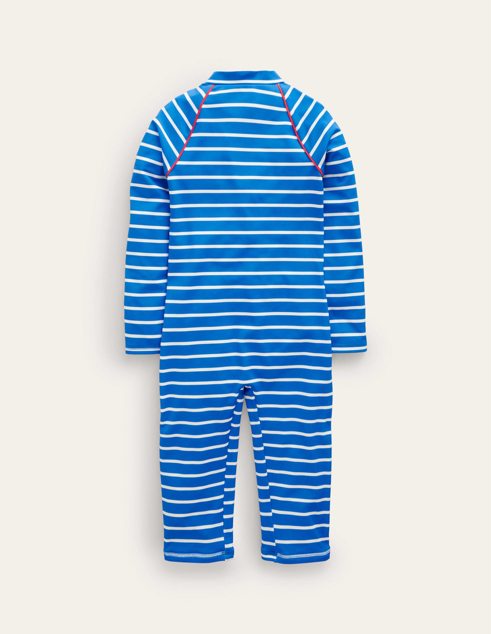 Sun Safe Surf Suit-Greek Blue and Ivory Stripe - Image 2