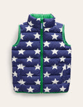Wattierte Weste-Schuluniform-Marineblau Sterne