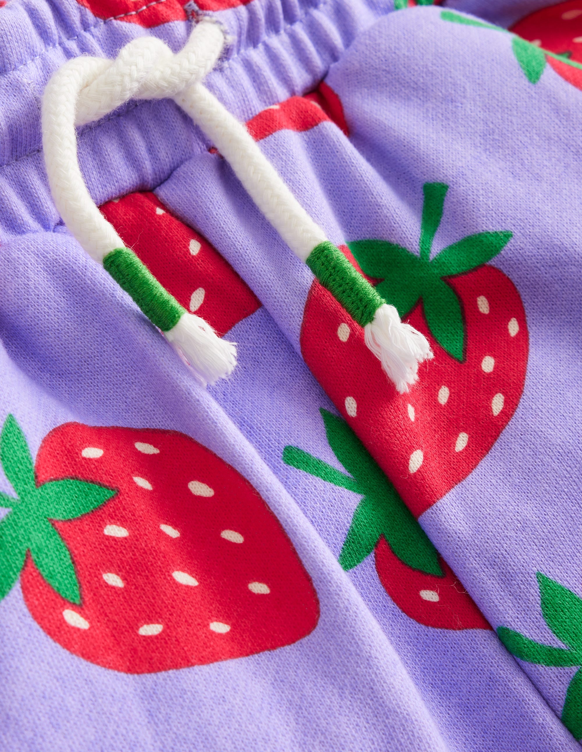 Bas de jogging décontracté et cosy à imprimé-Fraises violet de Parme - Image 3