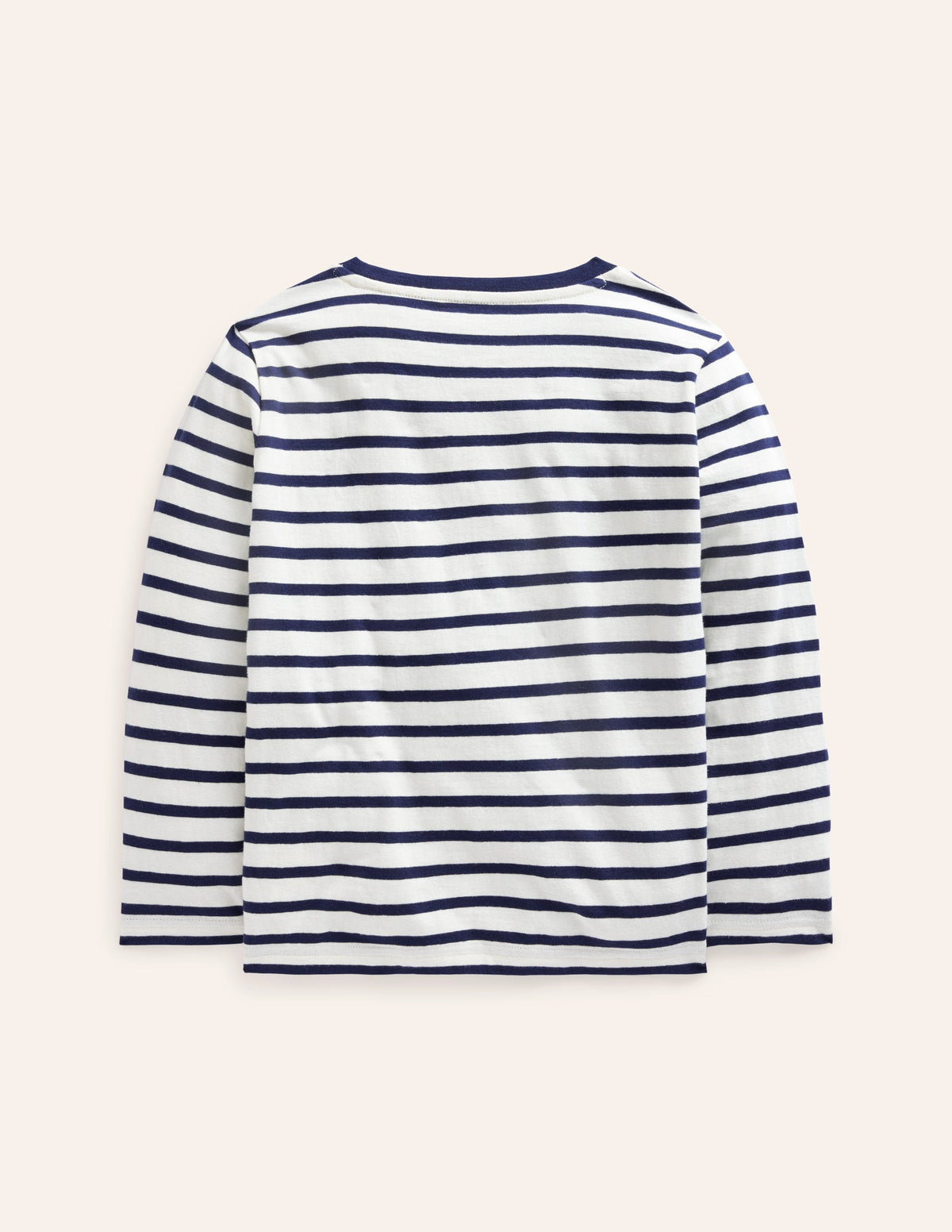 Breton-T-Shirt für den Alltag-Naturweiß/ Schuluniform-Marineblau - Image 2