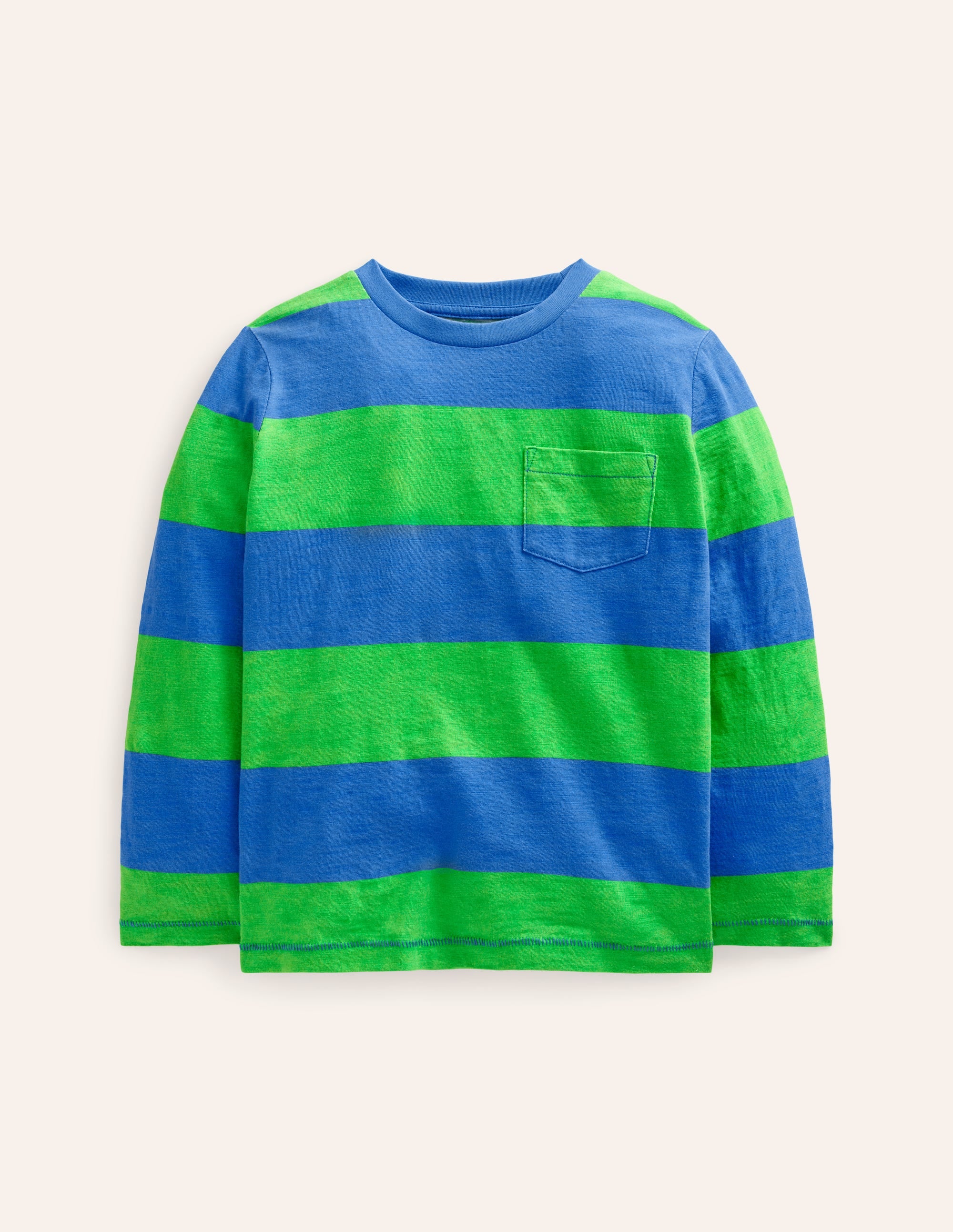 Everyday Long Sleeve T-Shirt-Greek Blue/ Green - Image 1