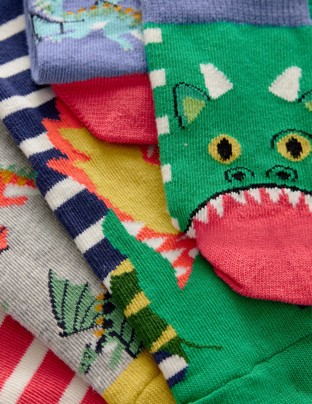 5 paires de chaussettes-Dragons multi - Image 2