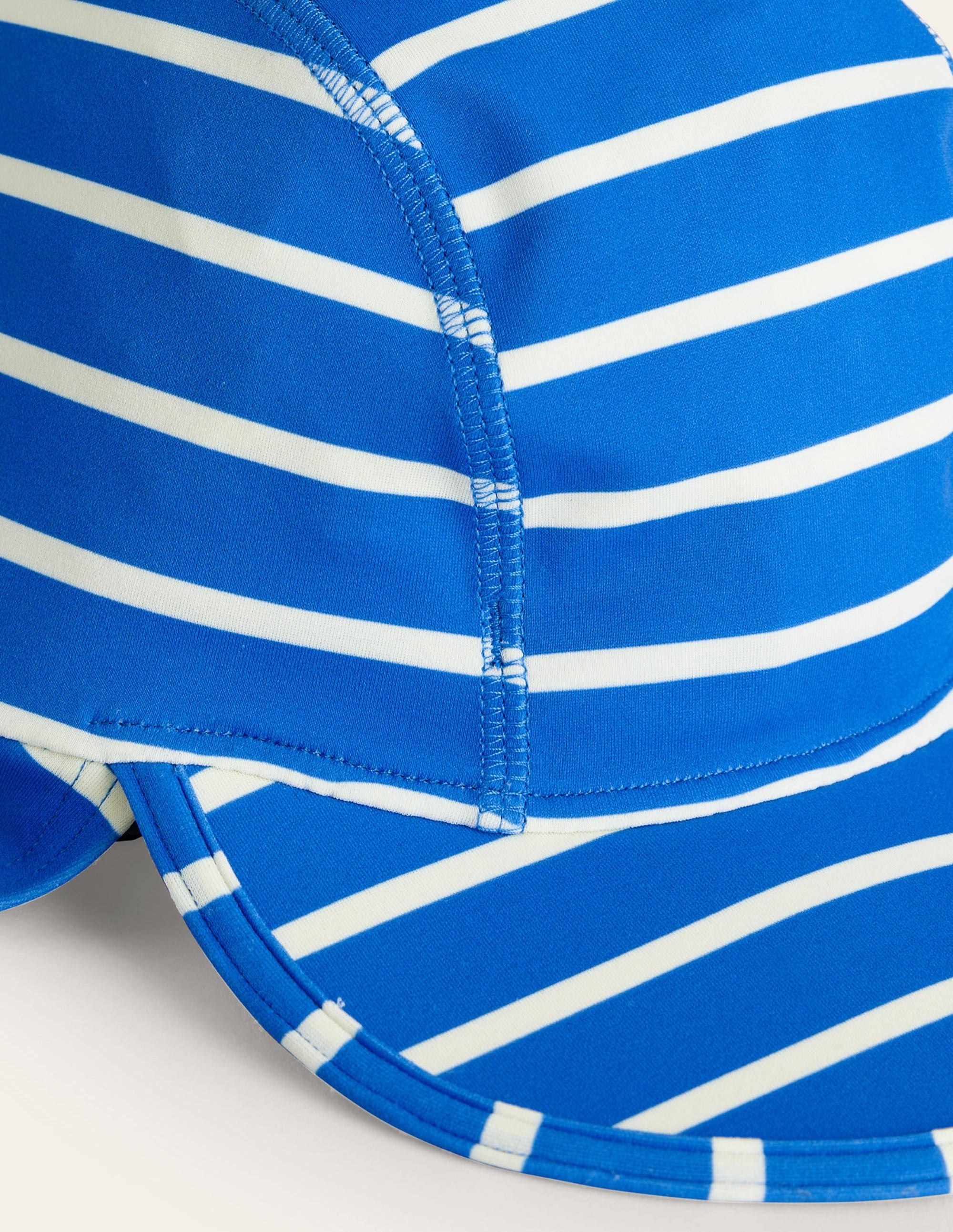 Chapeau de bain avec protection solaire-Rayé bleu - Image 2