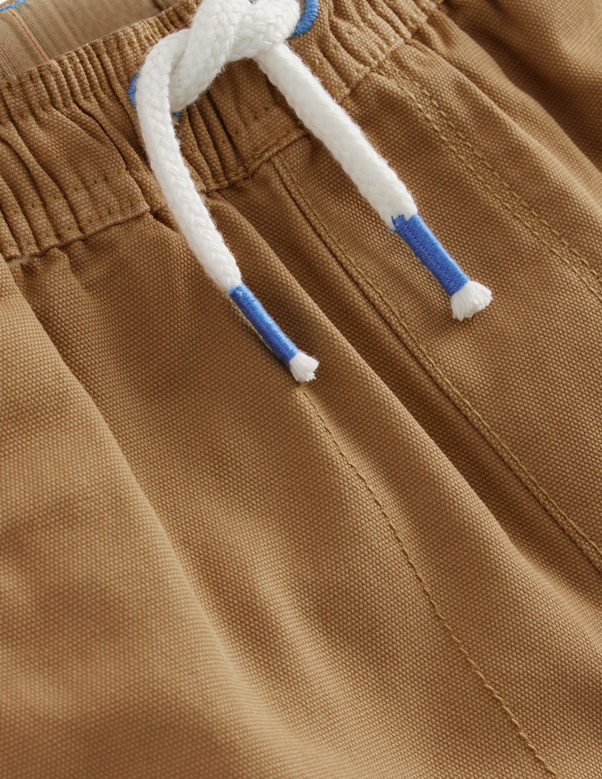 Short à enfiler avec cordon de serrage-Marron noisette - Image 3
