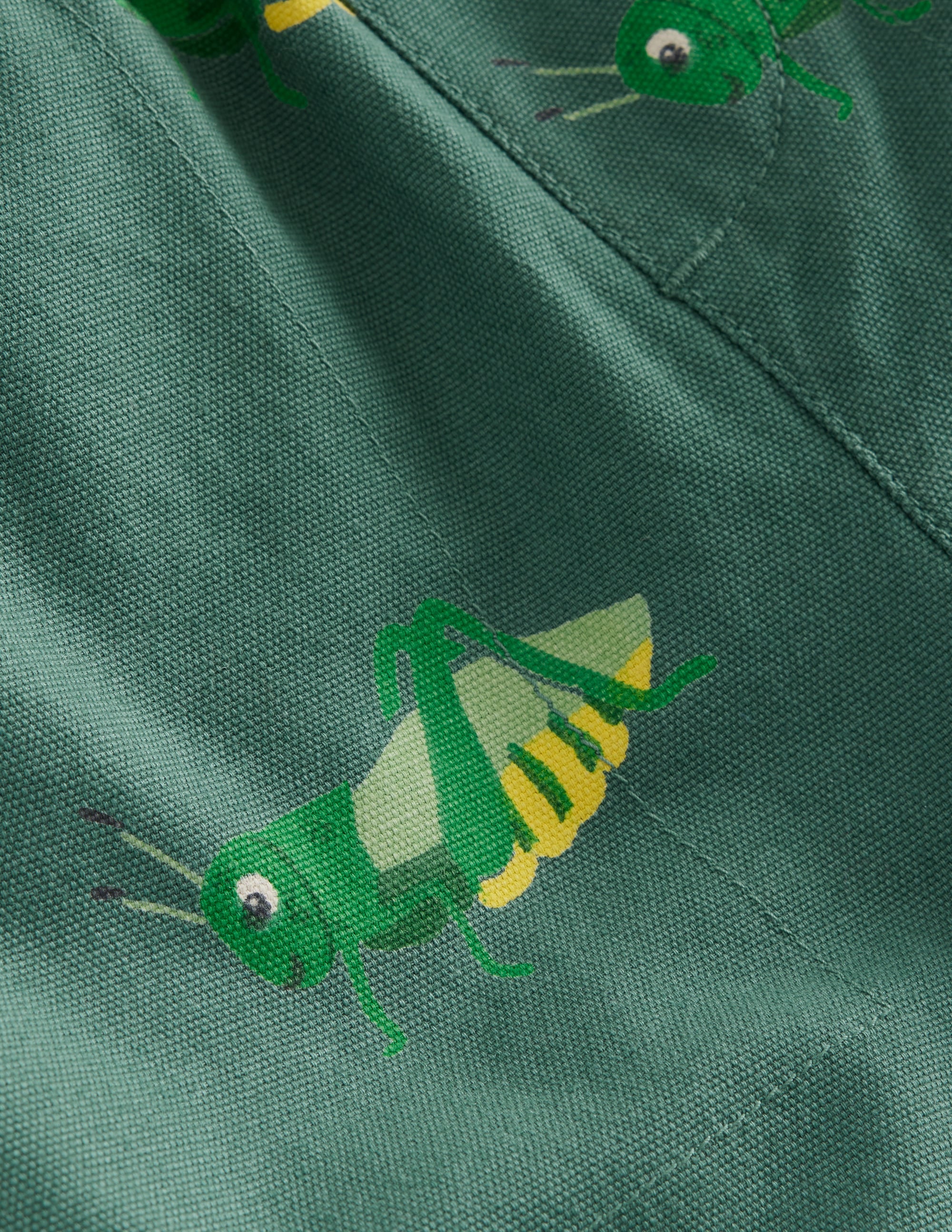 Shorts zum Hineinschlüpfen mit Kordelzug-Erbsengrün Grashüpfer - Image 3