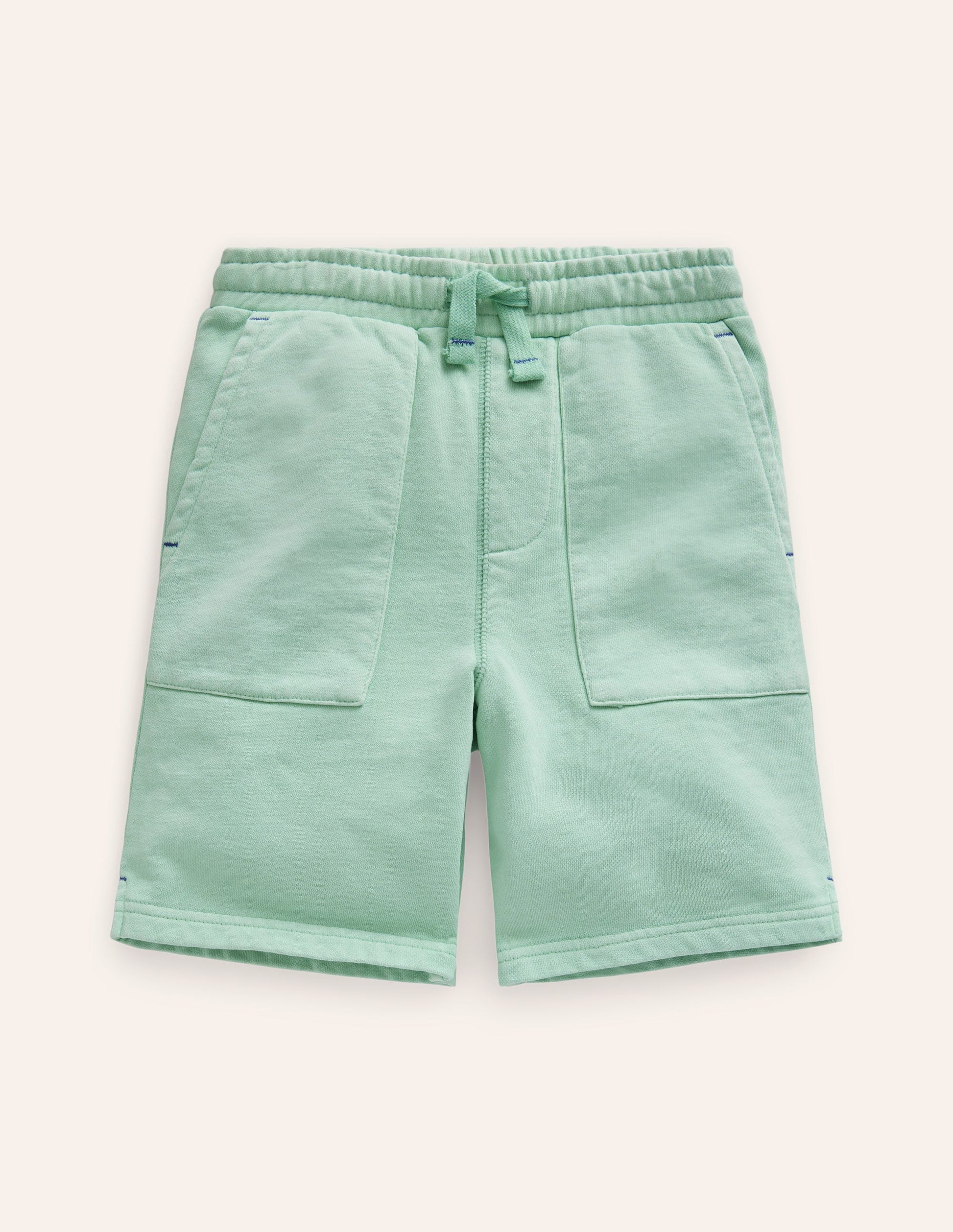 Stückgefärbte Shorts-Qualle Grün-1