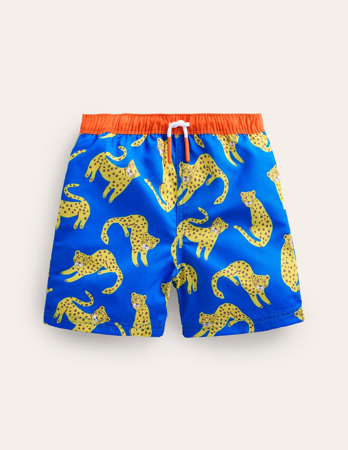 Badeshorts-Griechisches Blau Leopard-1