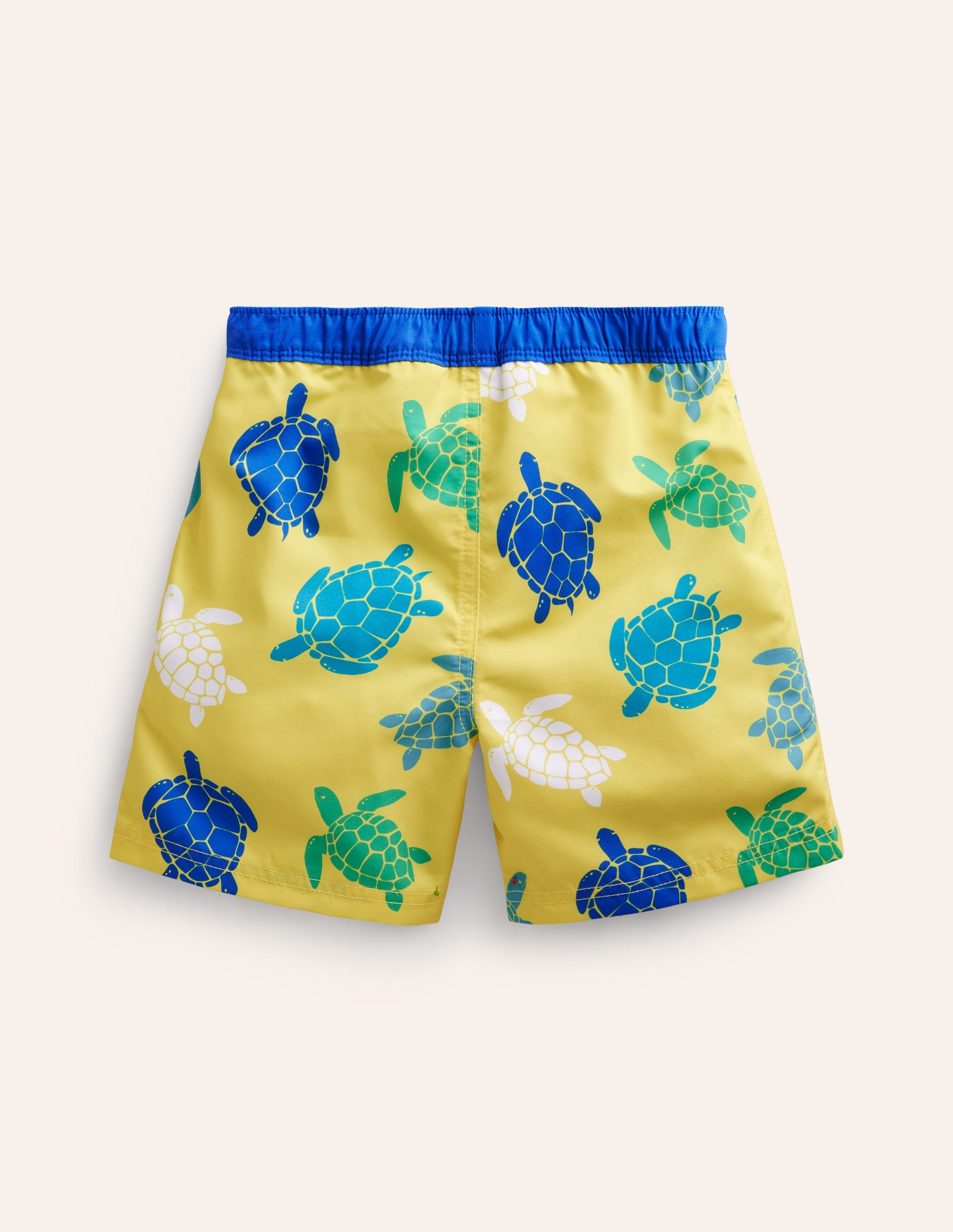Badeshorts-Gelb Schildkröten-2