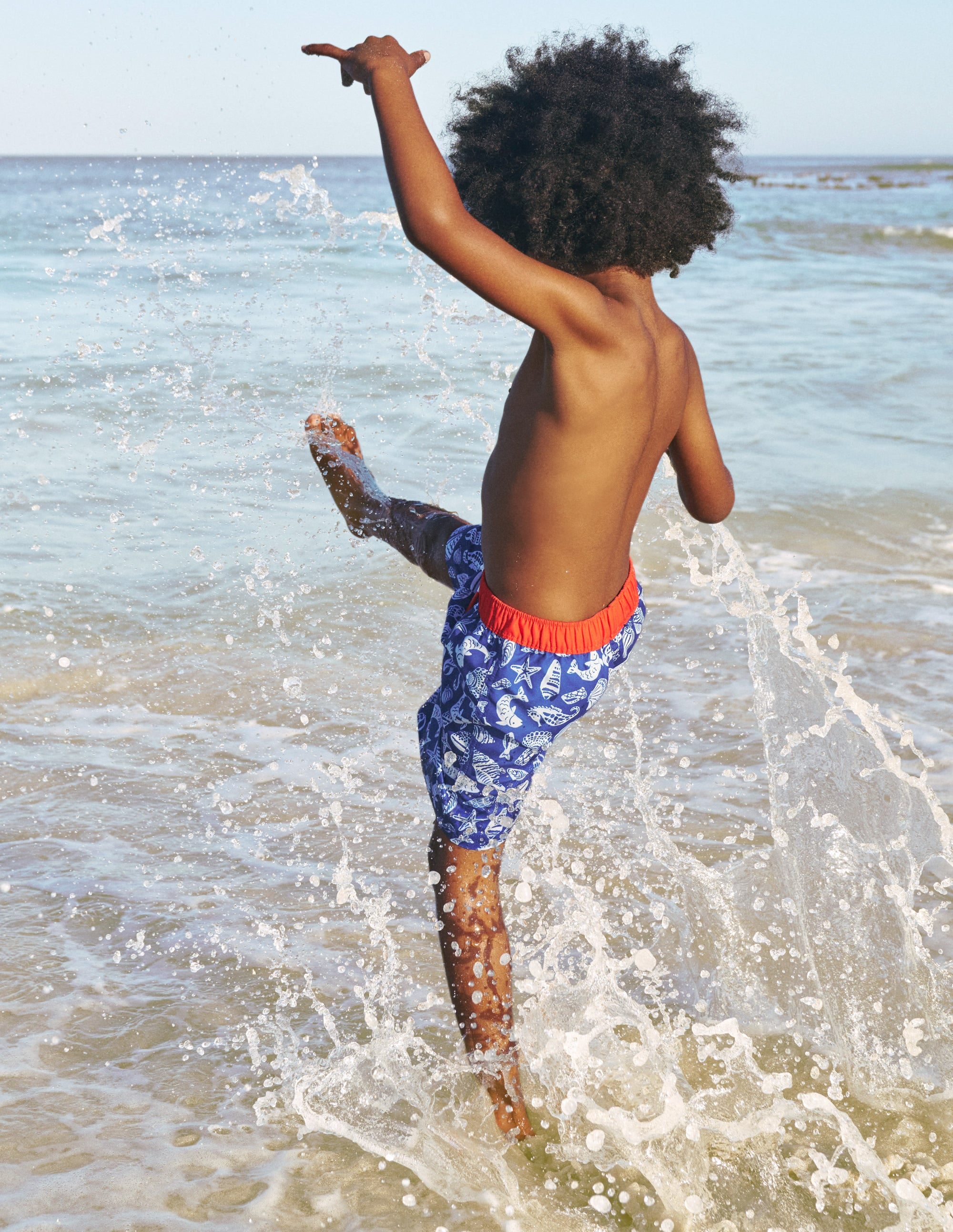 Short de bain-Littoral bleu saphir - Image 4