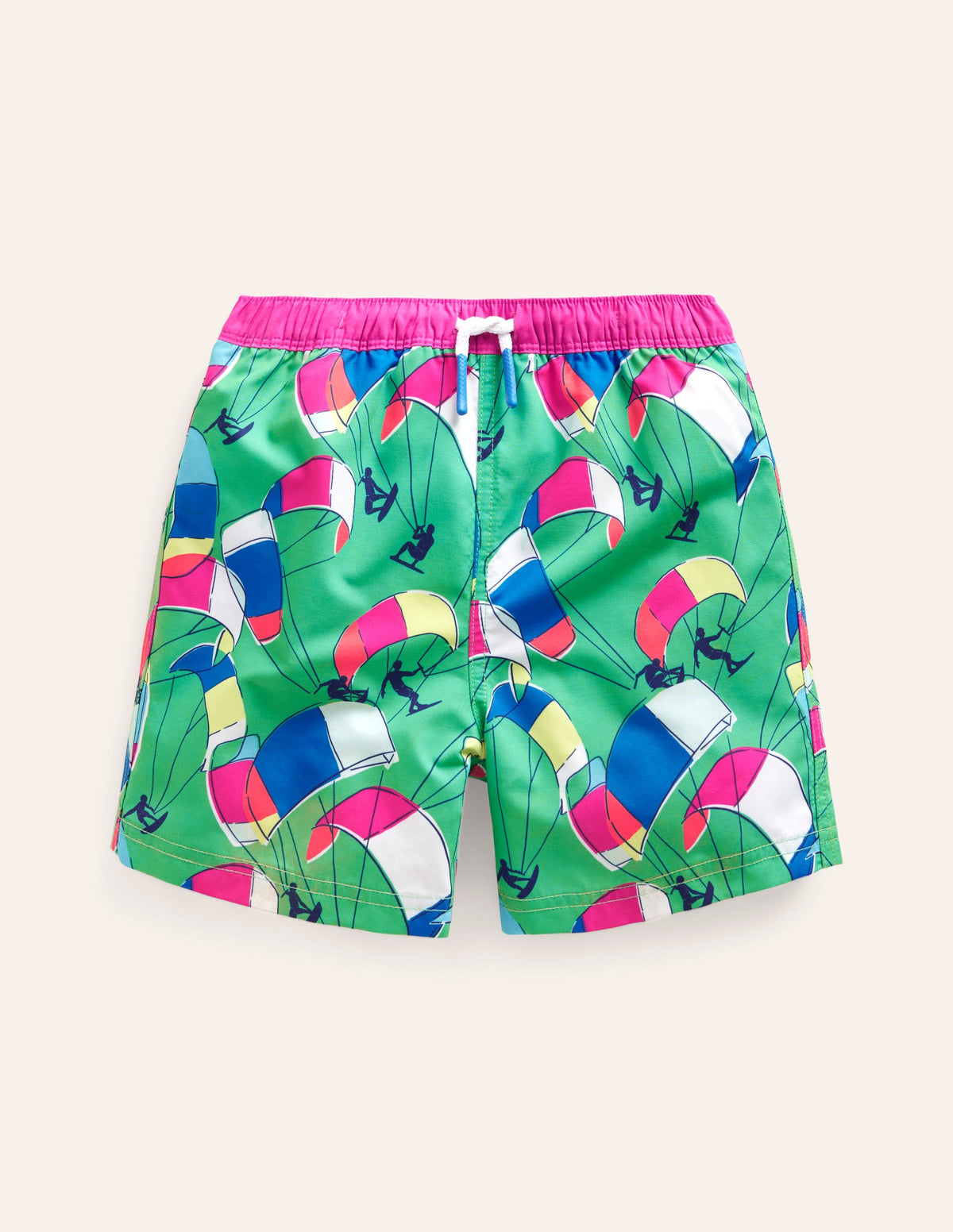 Badeshorts-Erbsengrün Kite-Surfer-1