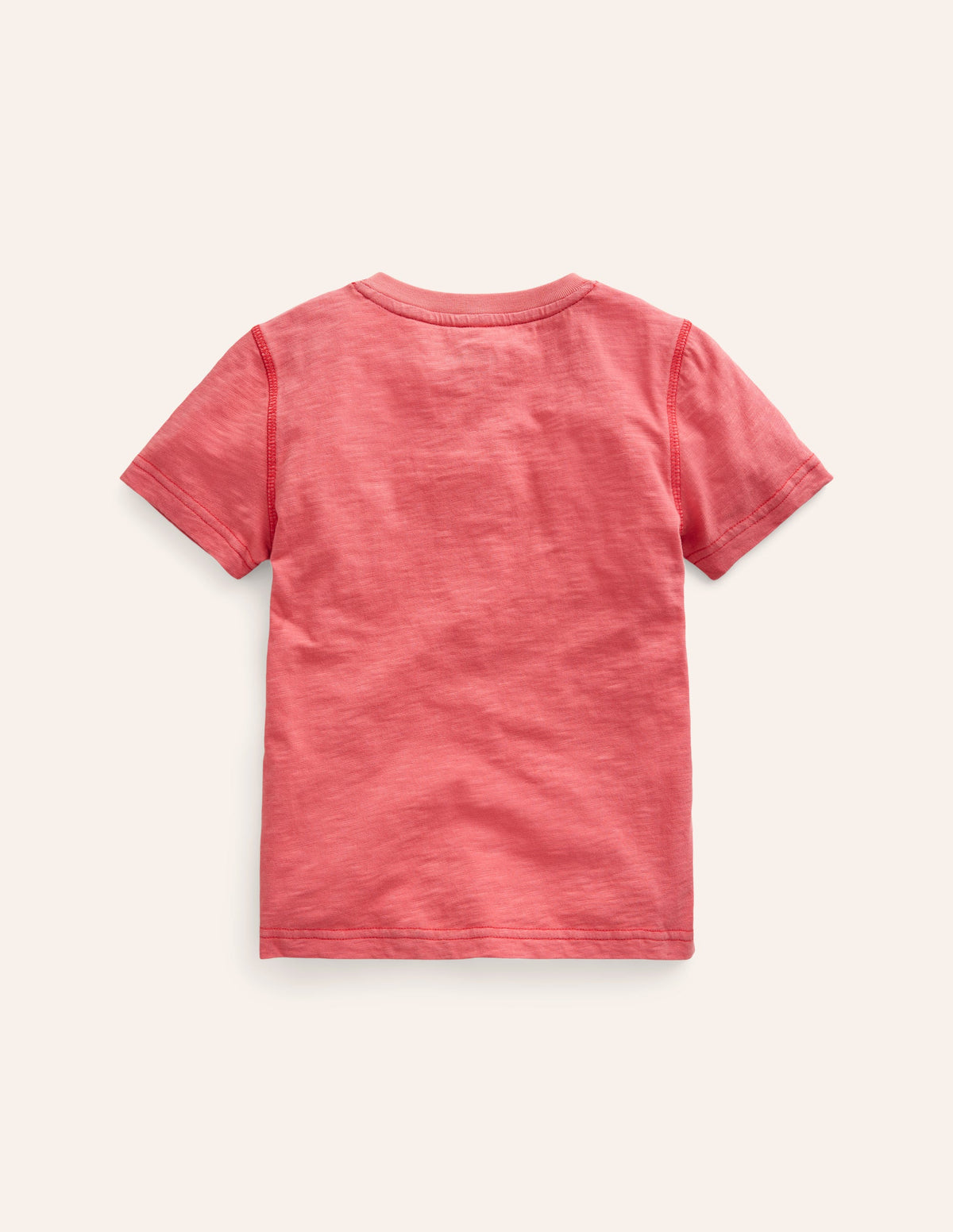 Henley T-Shirt aus gewaschener Baumwolle-Marmeladenrot-2