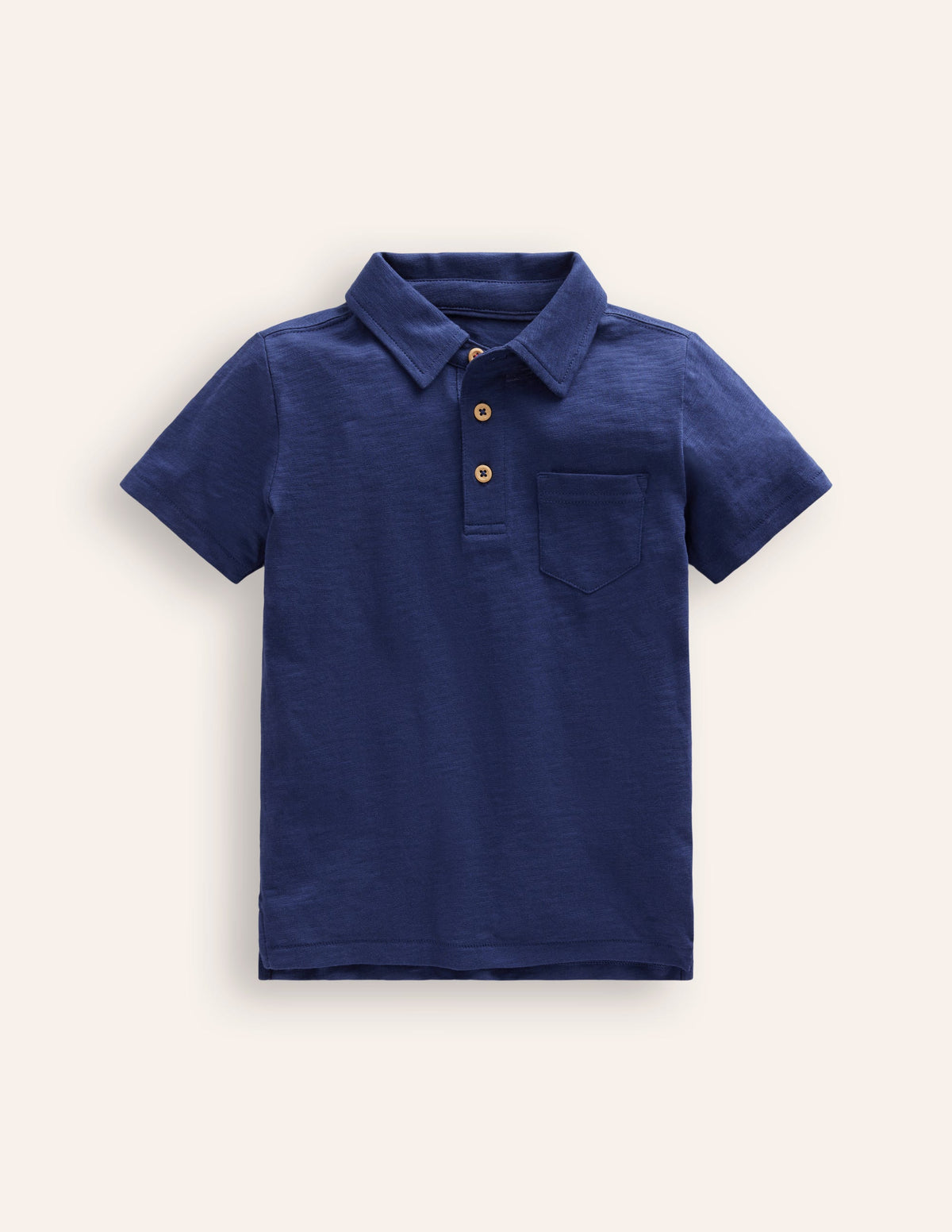 Flammgarn-Polohemd-Schuluniform-Marineblau - Image 1