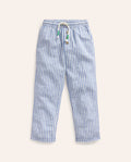 Pantalon d'été à enfiler-Coutil geai bleu