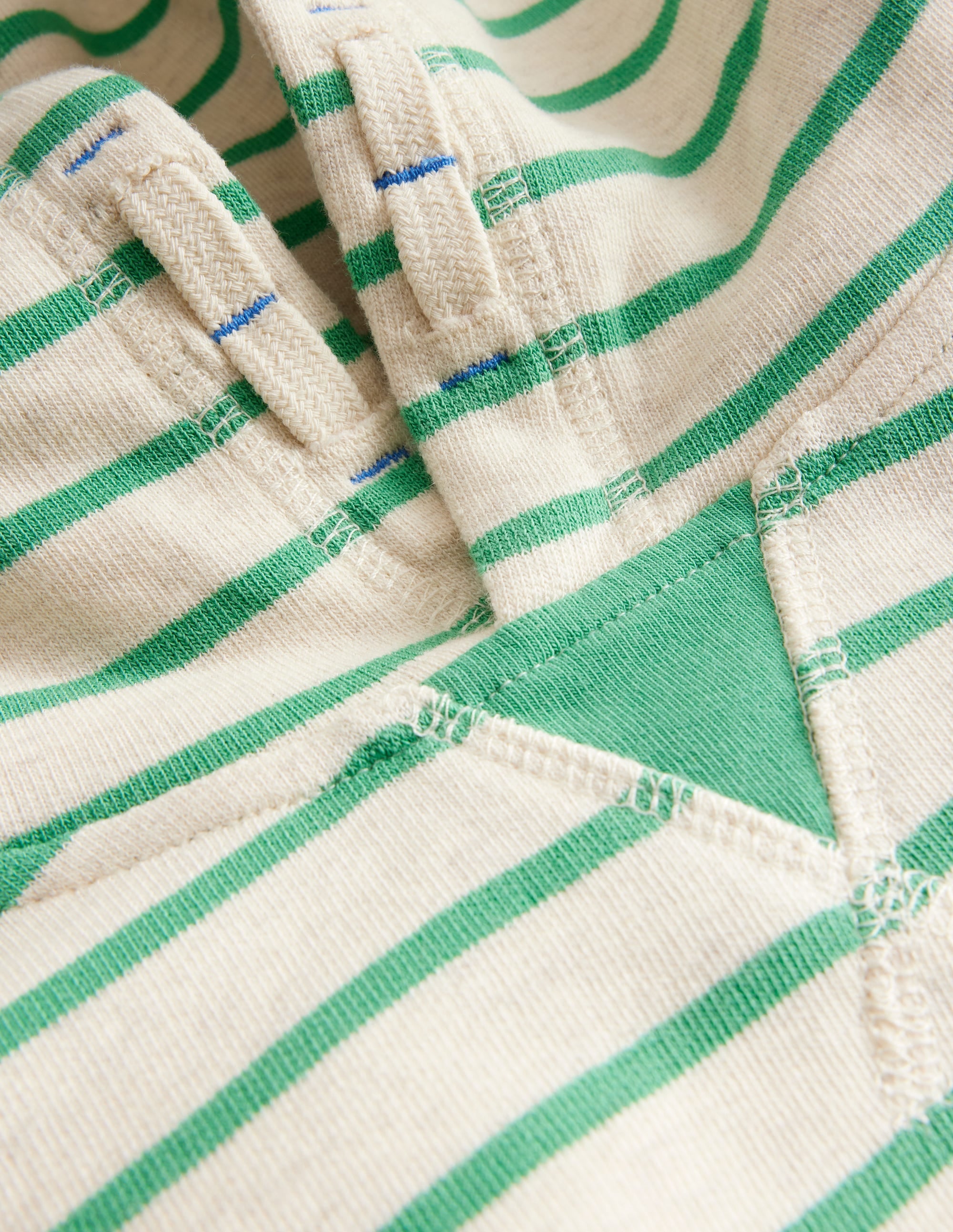 Lockerer Kapuzenpullover-Haferbeige meliert/Aloe-Grün - Image 3