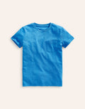 Washed Slub T-shirt-Cabana Blue