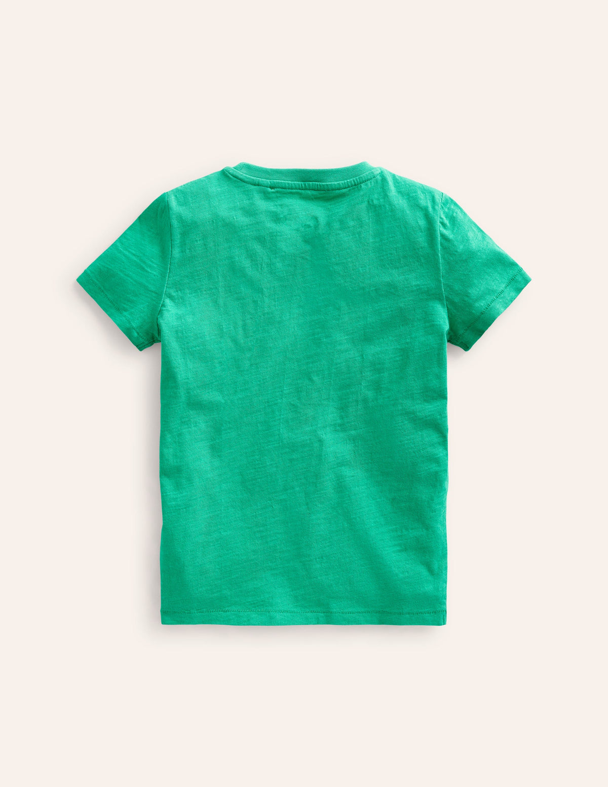 Vorgewaschenes Flammgarn-T-Shirt-Jadegrün - Image 2