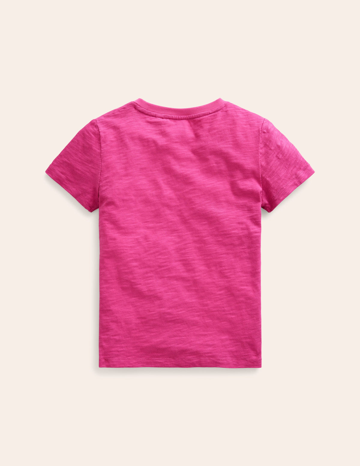 Vorgewaschenes Flammgarn-T-Shirt-Wundervolles Rosa-2