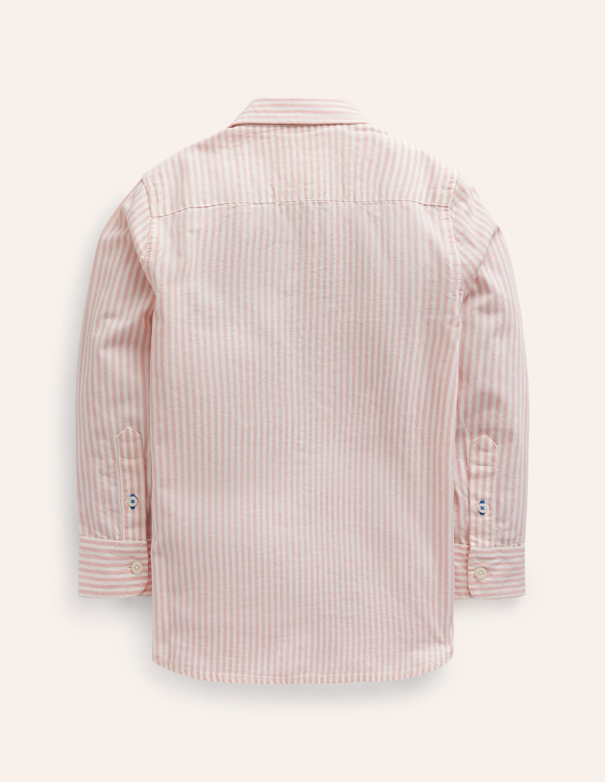 Baumwollhemd-Französisch Pink/Naturweiß gestreift-2
