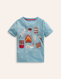 Fun Food T-shirt-Duck Egg Blue Smores