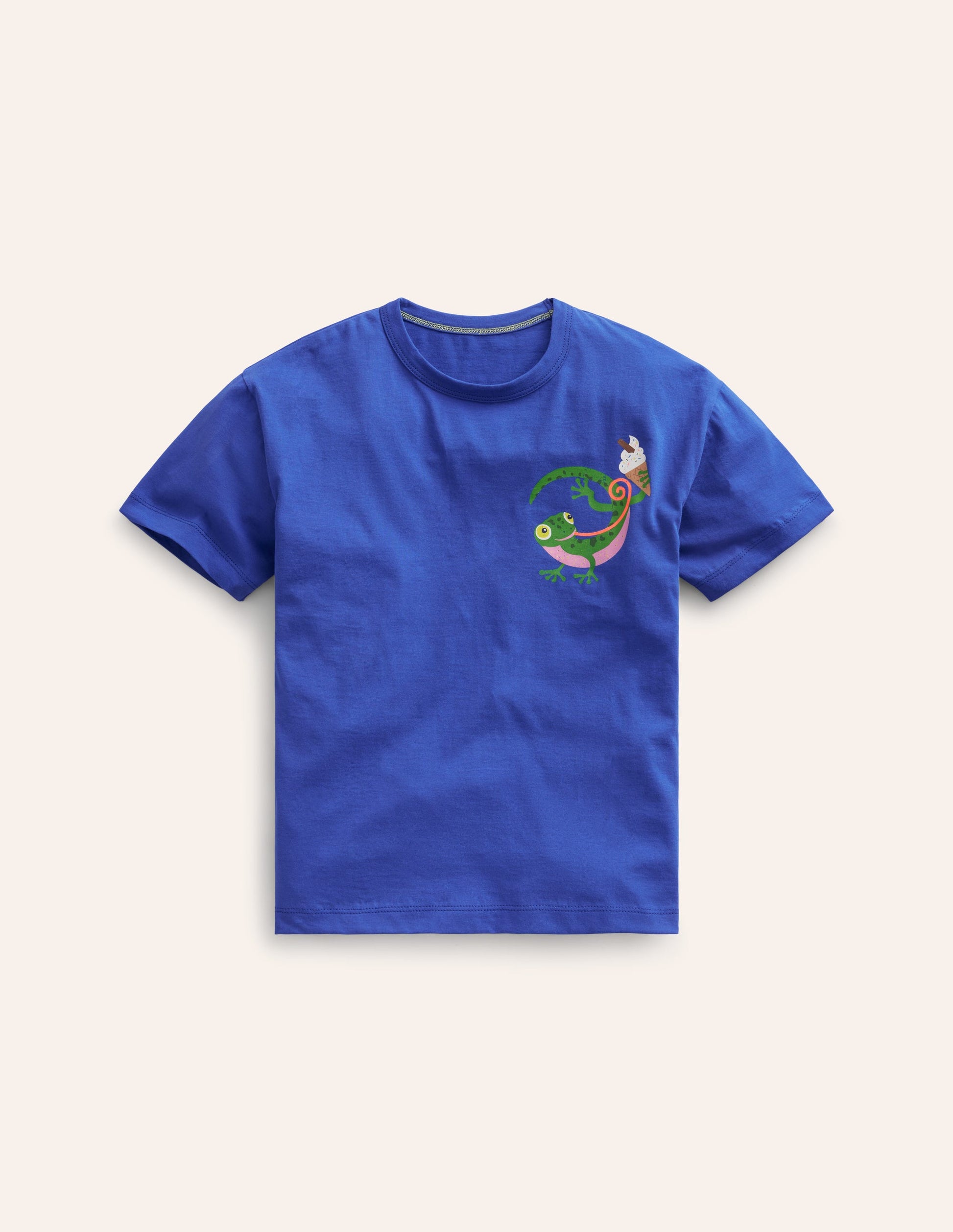 T-shirt avec logo sur la poitrine-Gecko azurant-1