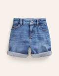 Jeansshorts-Mittleres Denim