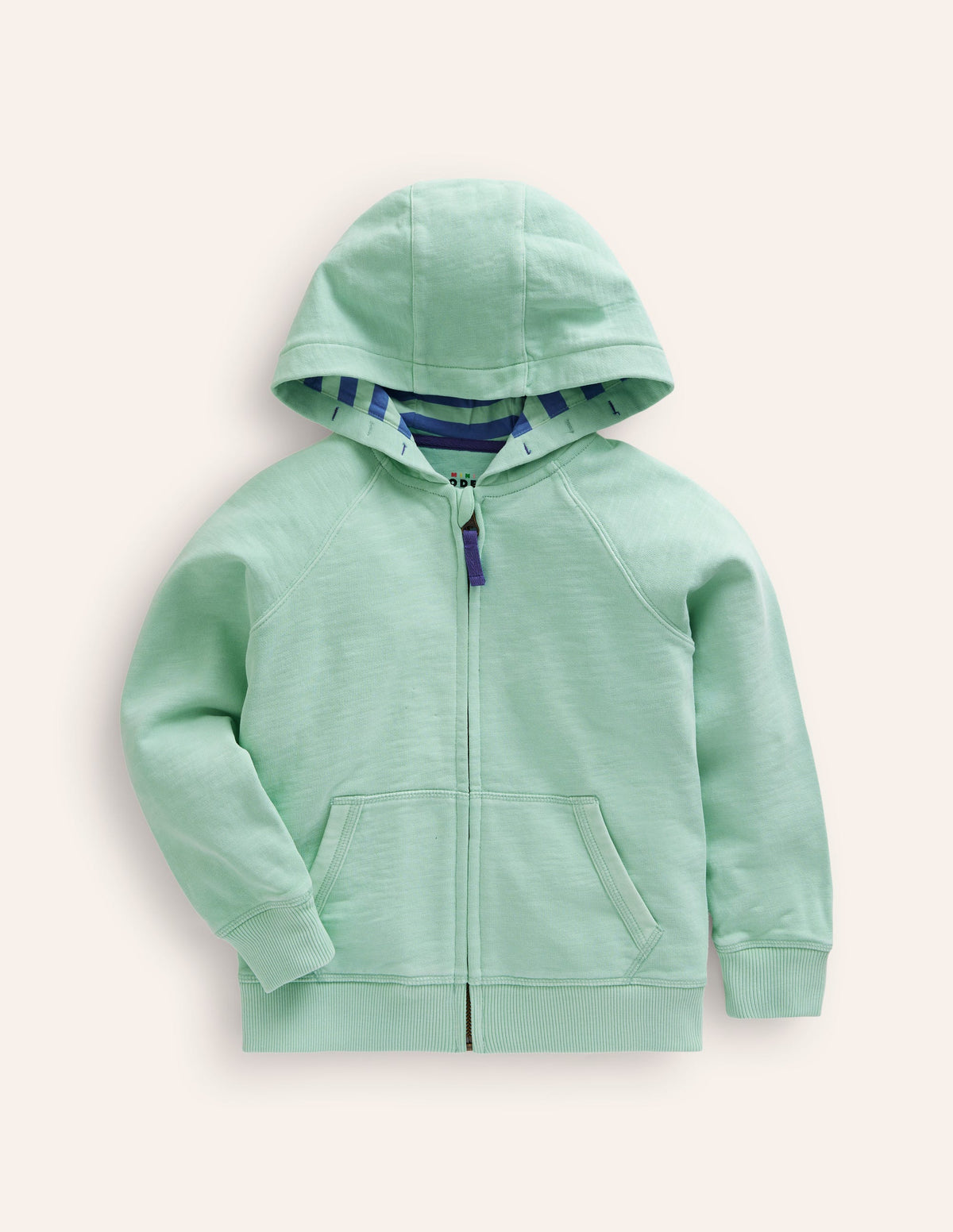 Stückgefärbte Kapuzenjacke-Pistaziengrün - Image 1