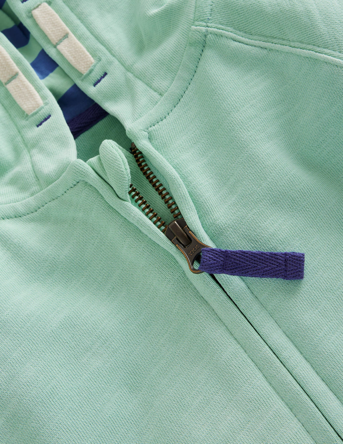 Stückgefärbte Kapuzenjacke-Pistaziengrün-3