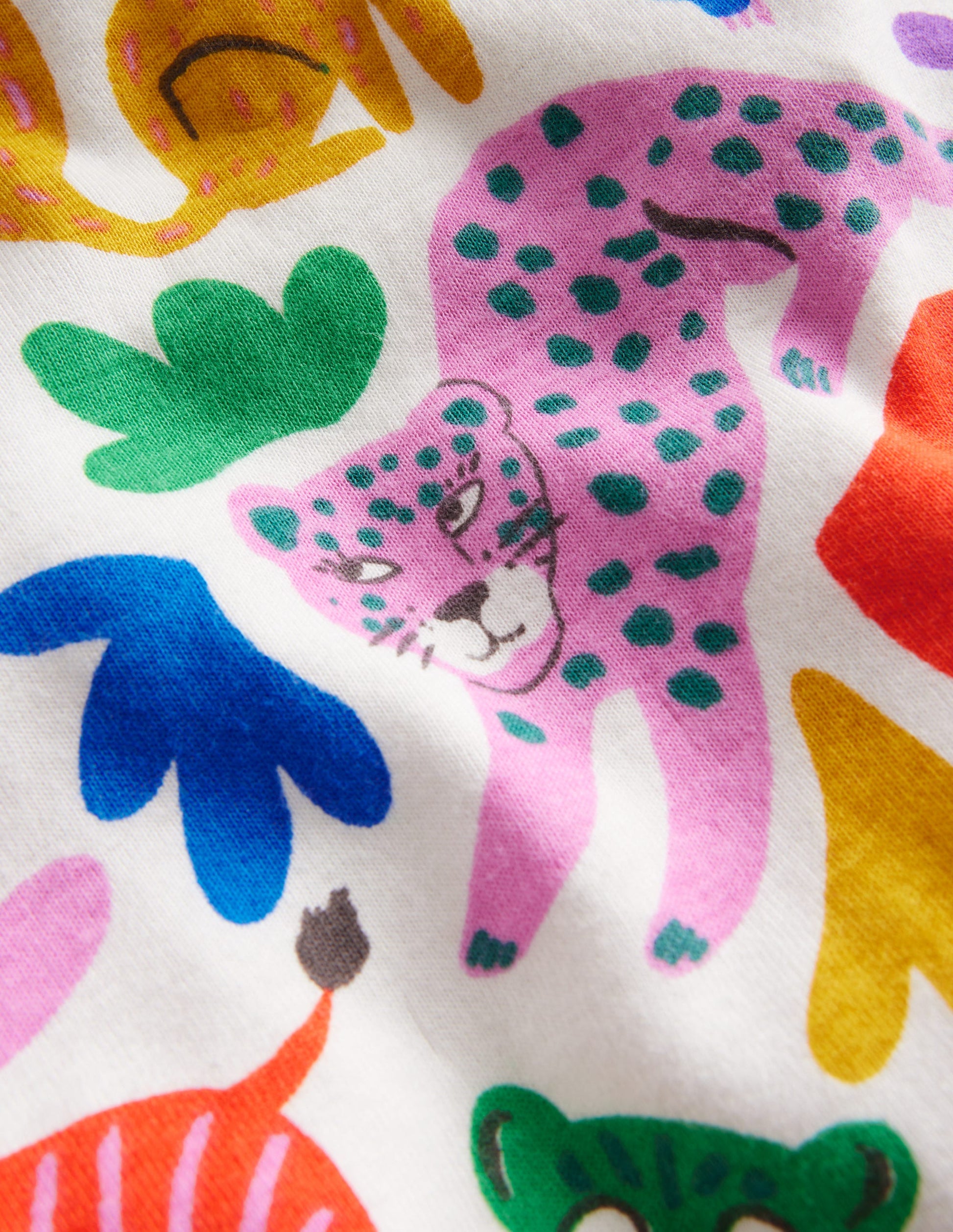 Snug Short John Pyjamas-Multi Safari Friends-3