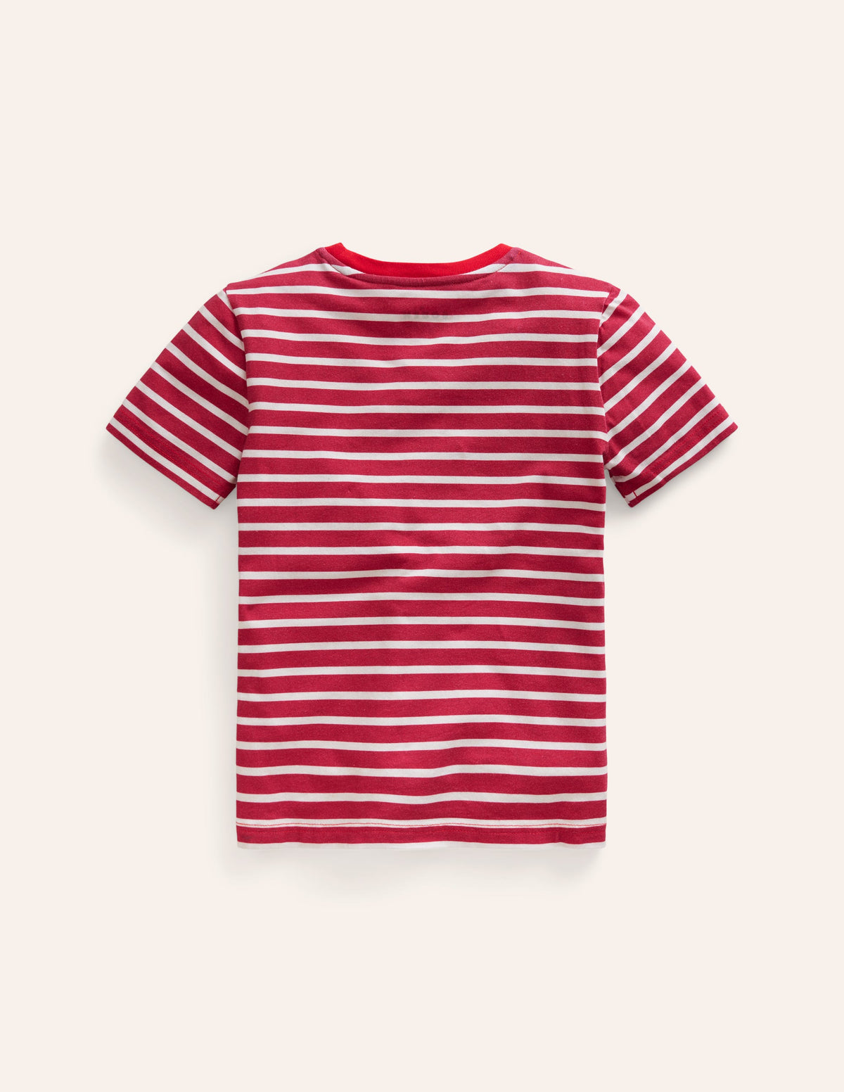 Texturiertes T-Shirt mit Applikationen-Marmeladenrot/Naturweiß Insekten - Image 2
