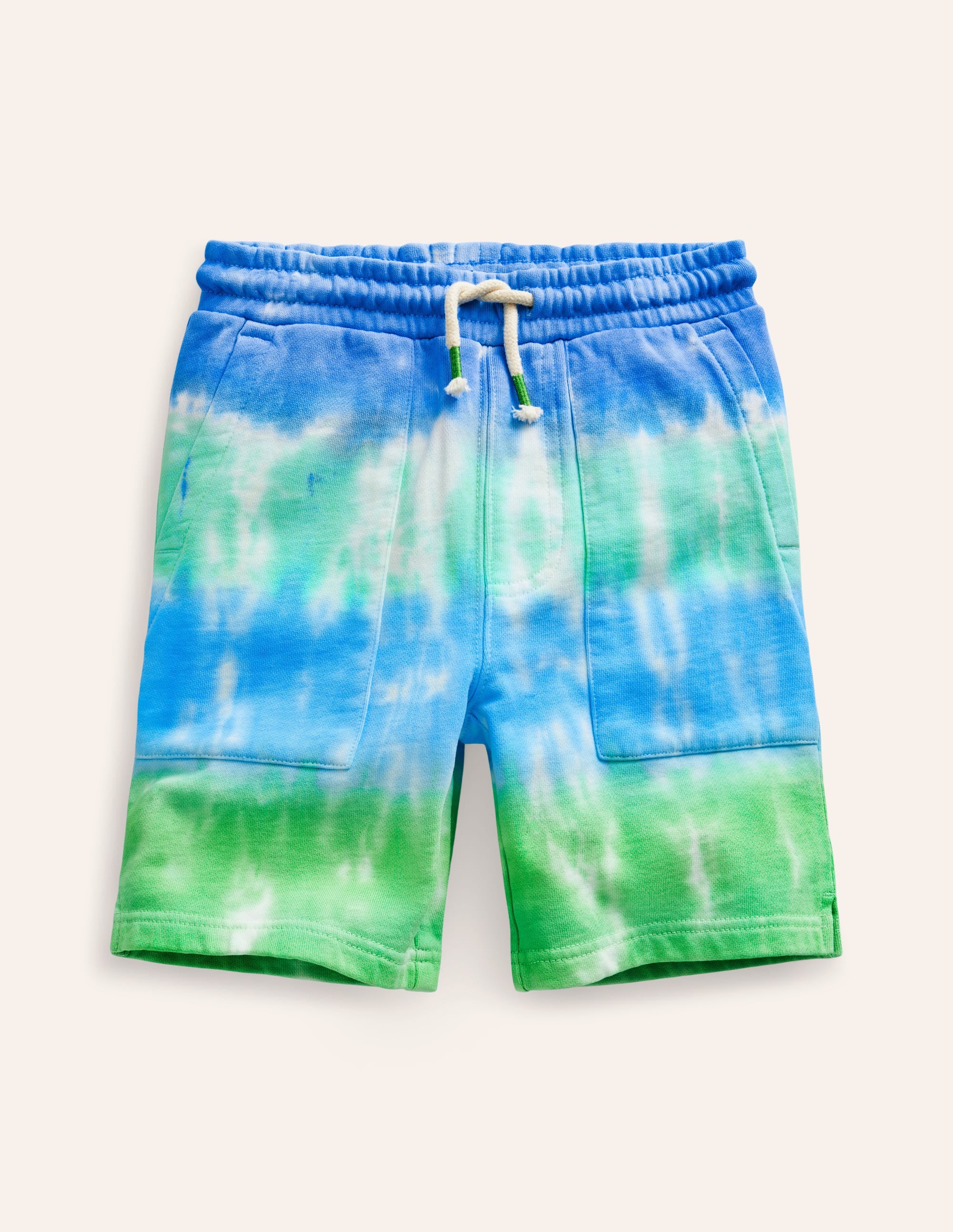 Sweatshorts mit Muster-Blau Batik - Image 1