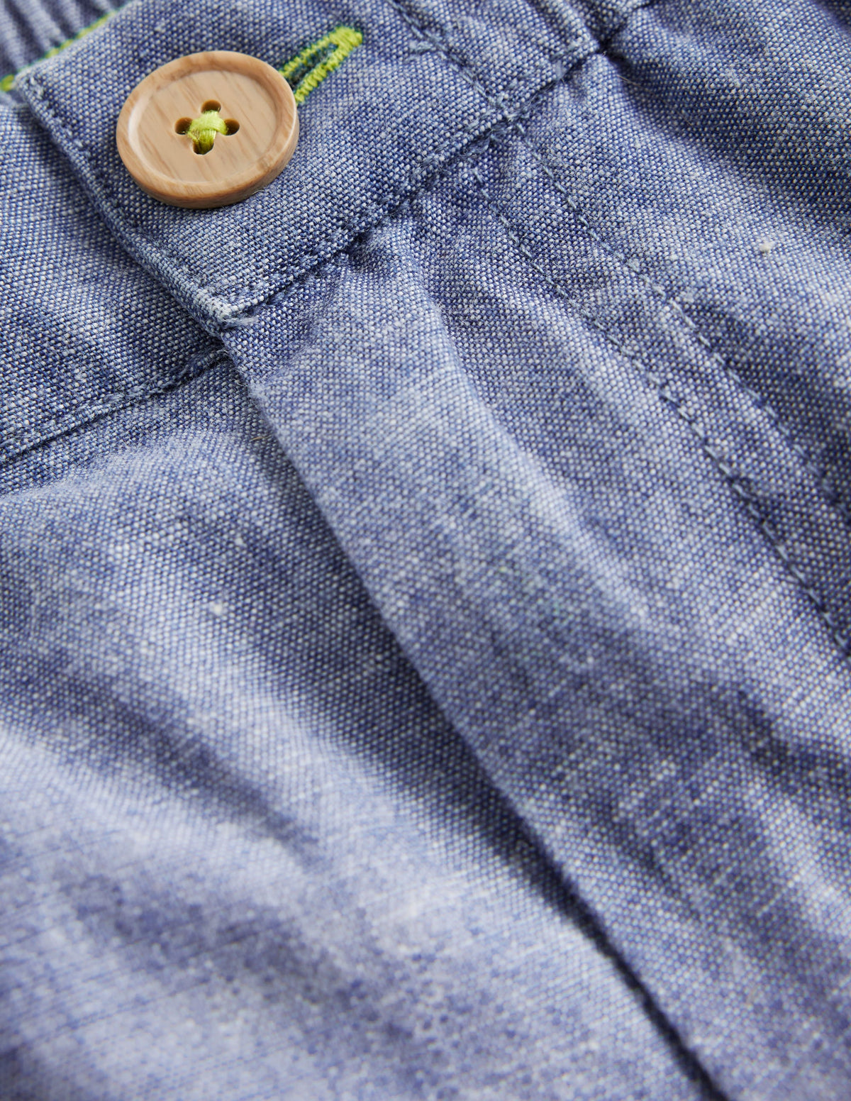 Schicke Shorts mit Umschlag-Dunkles Chambray - Image 3