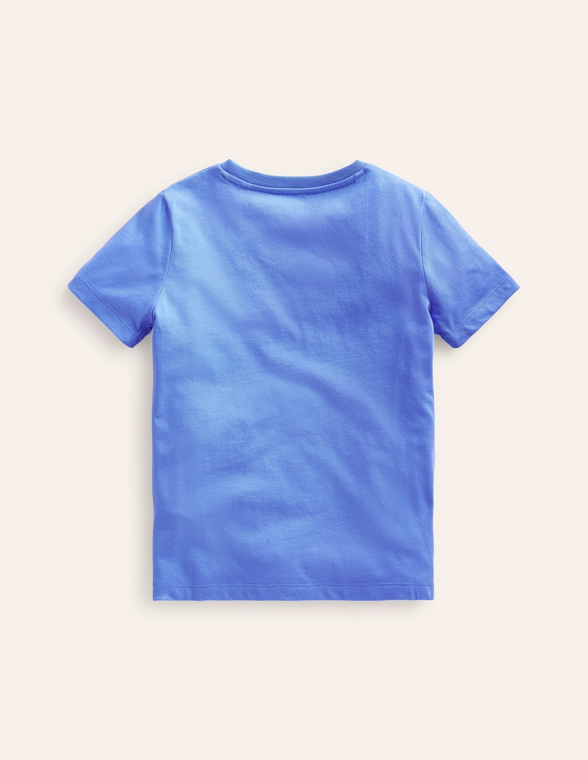 T-shirt à motif animal en point de chaînette-Dinosaure bleu écume - Image 2