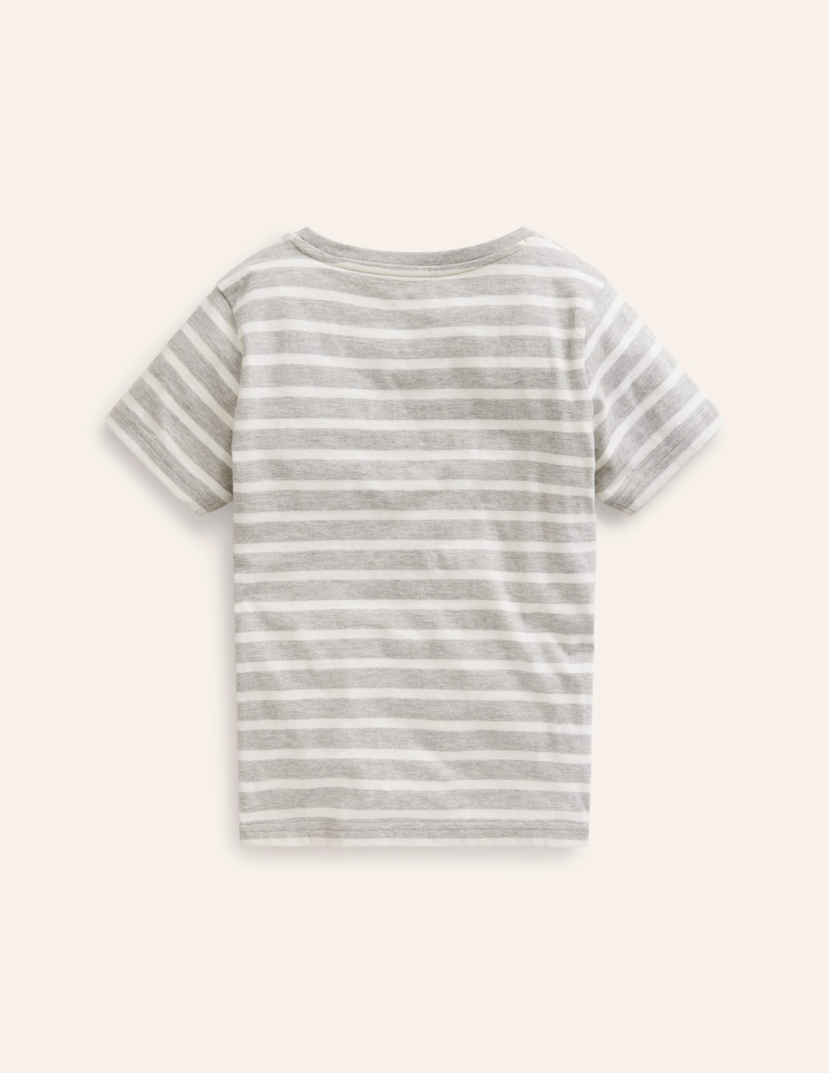 T-shirt à imprimé métallisé-Jeep rayé gris chiné/ivoire - Image 2