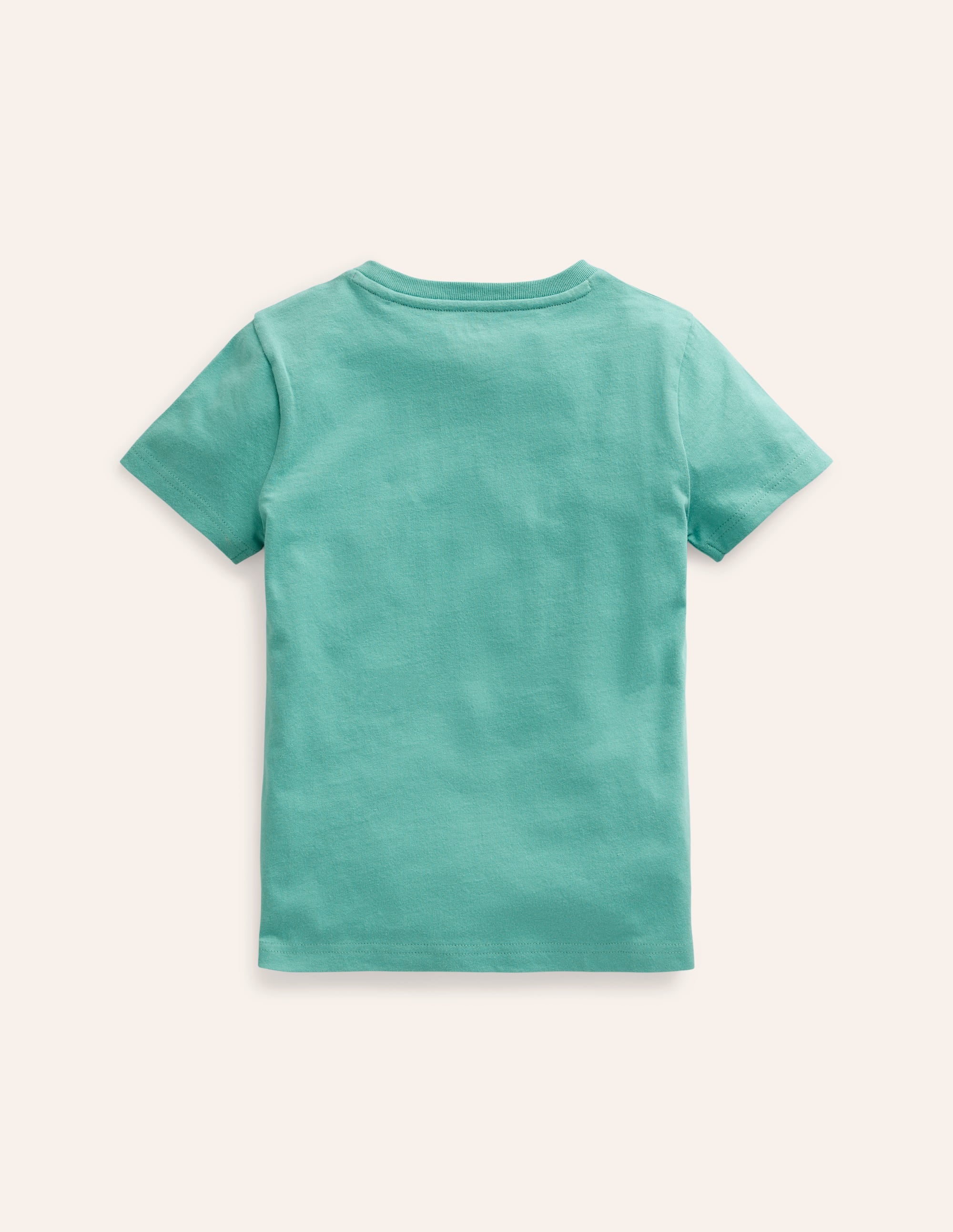 T-shirt manches courtes à appliqué-Sauterelle bleu corse - Image 2