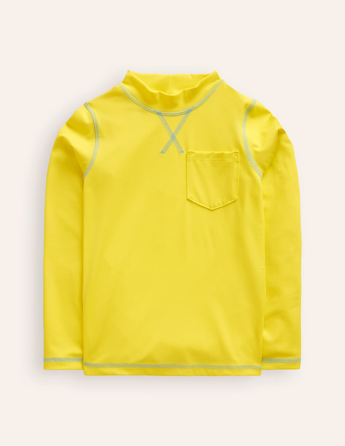 Langärmliges Badeshirt-Zitrusfarben-1
