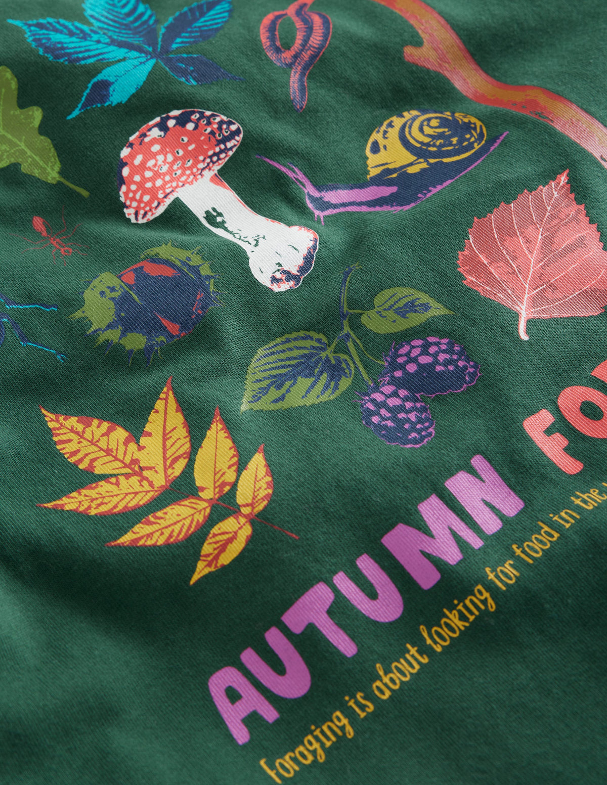 T-Shirt mit wissenschaftlichen Motiven-Schmucksteingrün Herbstsuche - Image 3