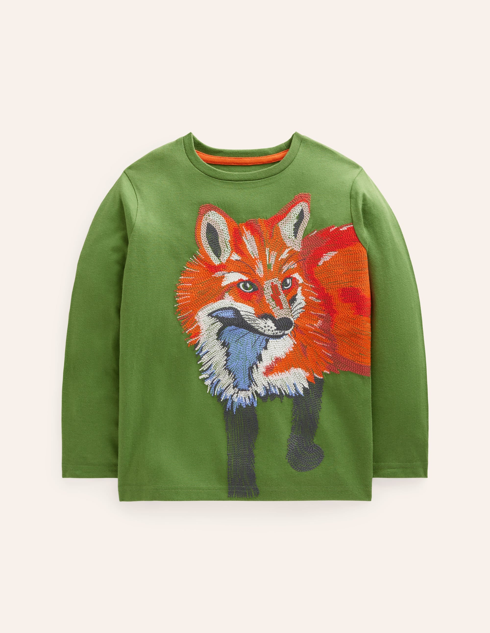 T-Shirt mit Superstitch-Design-Blattgrün Fuchs - Image 1