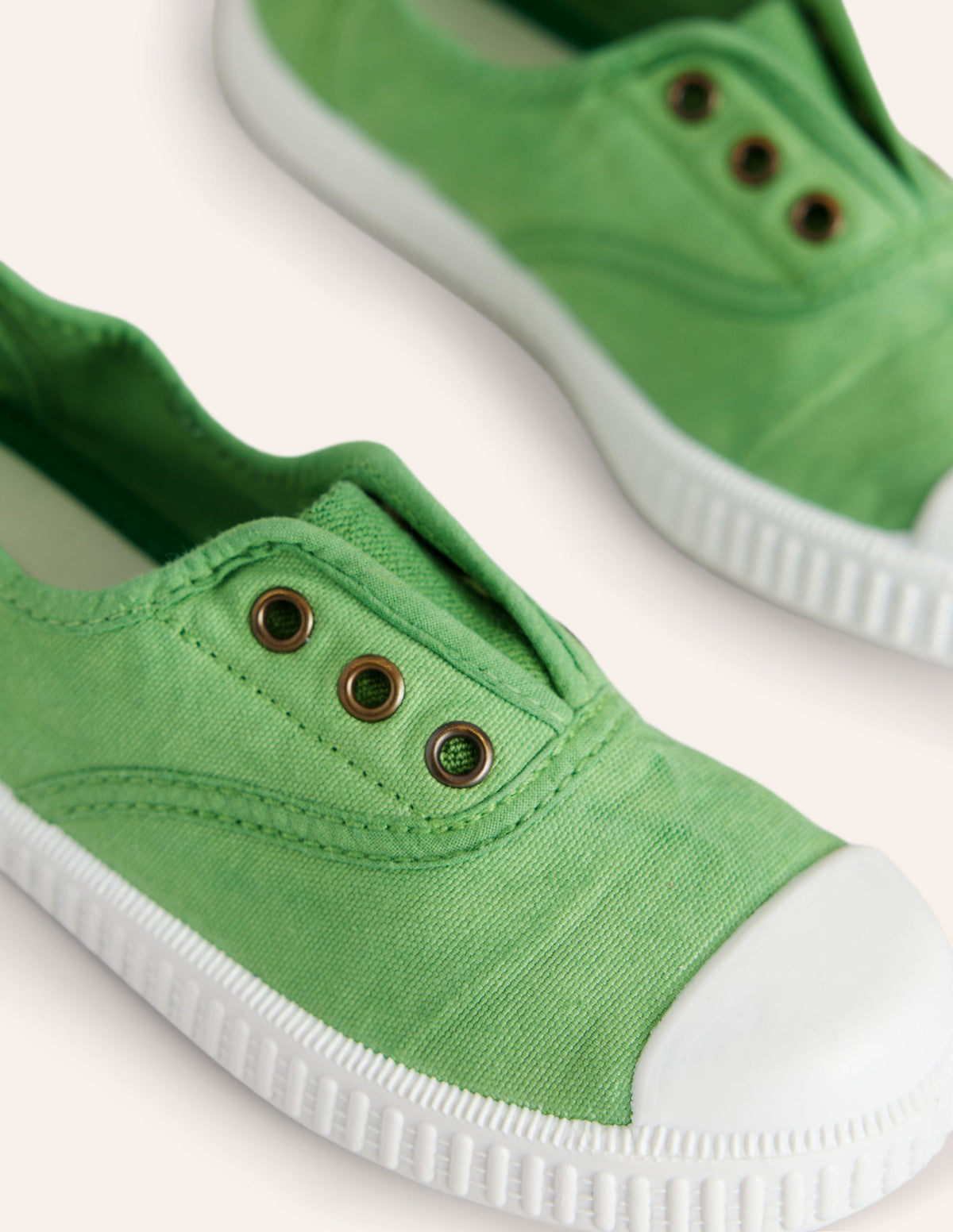 Canvas-Schuhe zum Hineinschlüpfen-Erbsengrün-3