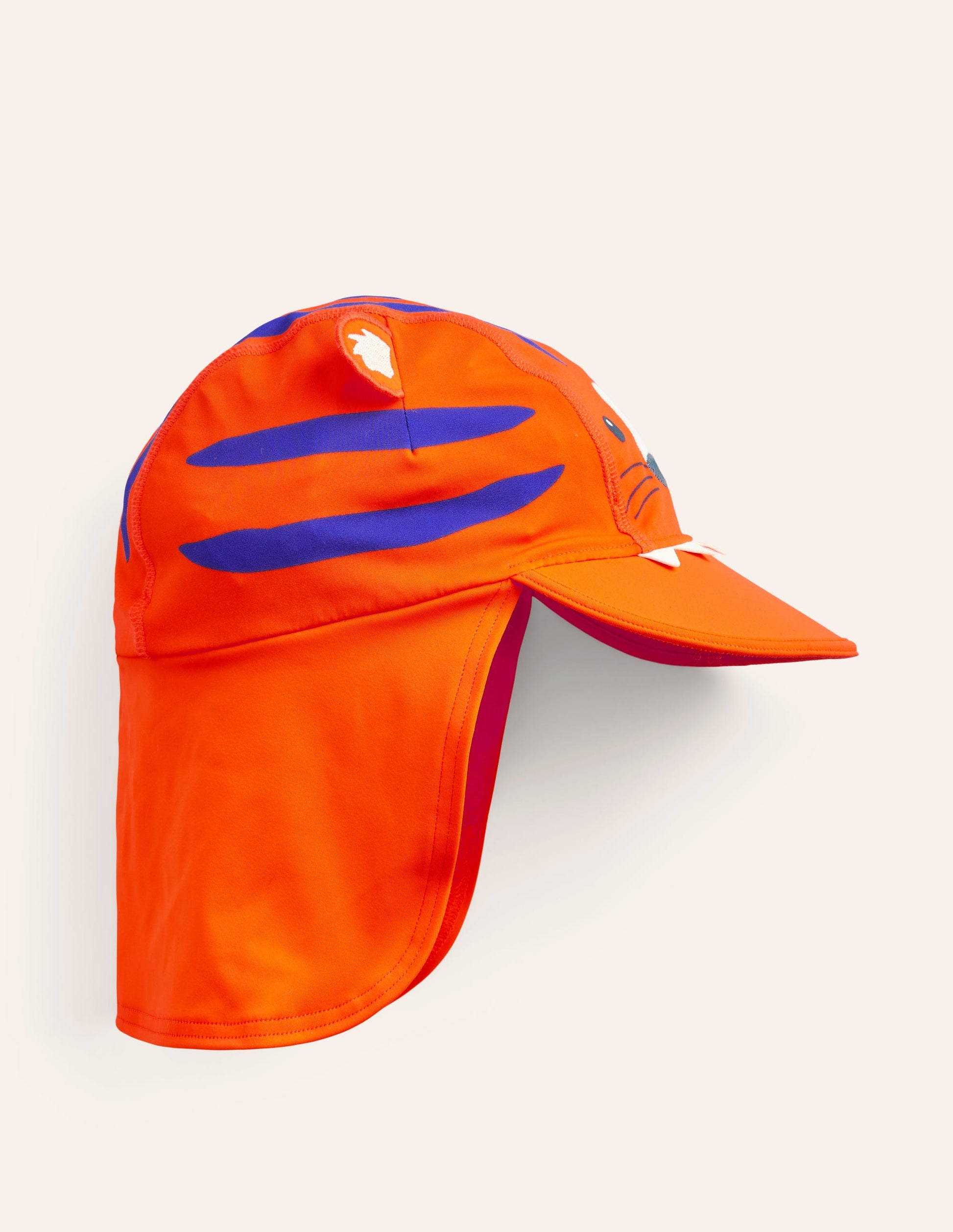 Schwimmhut mit Sonnenschutz-Orange Tiger-1