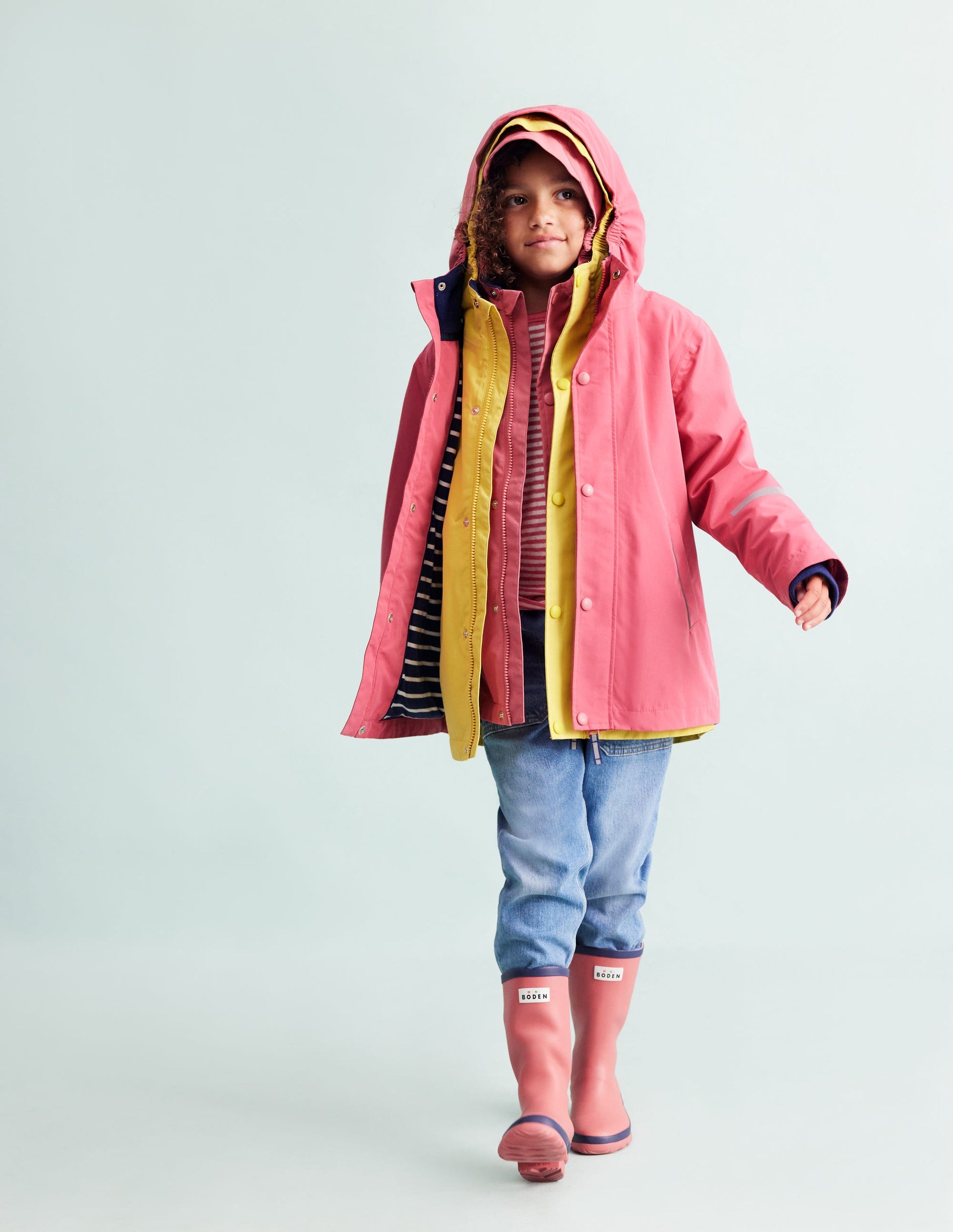 Ciré imperméable-Rose rouge-6