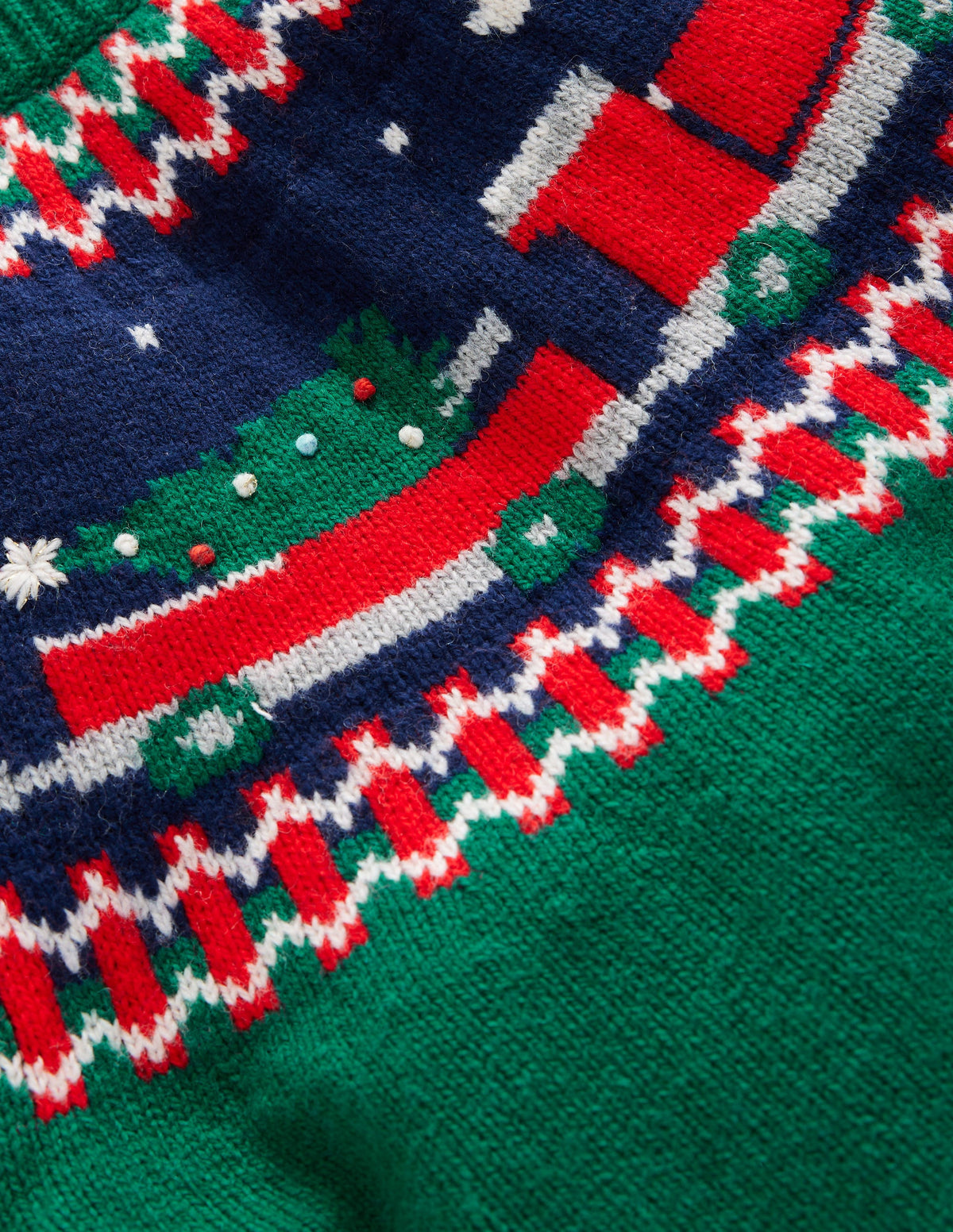Fair-Isle-Pullover-Juwelengrün Zug-5