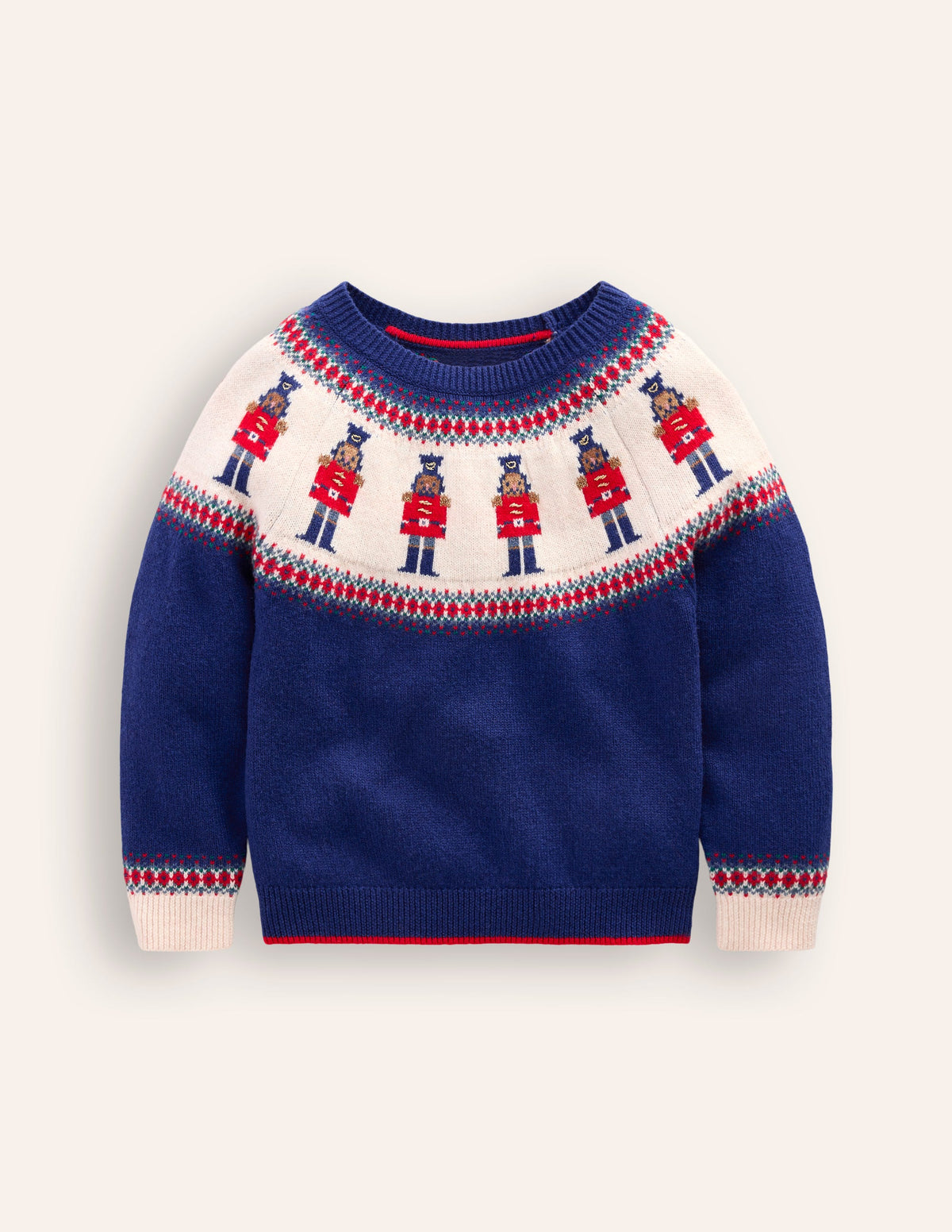 Fair-Isle-Pullover-Marineblau Nussknacker - Image 2