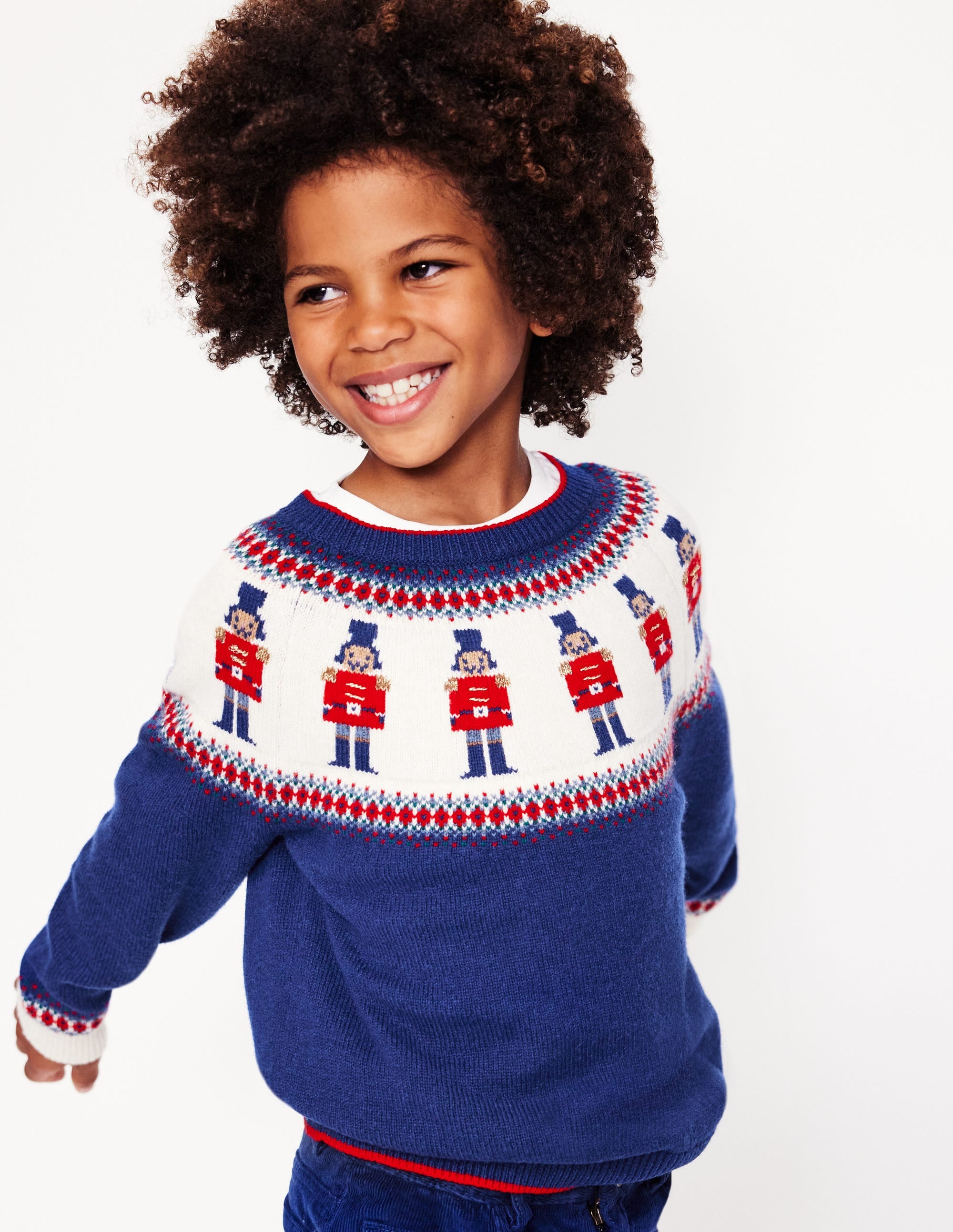 Fair-Isle-Pullover-Marineblau Nussknacker - Image 6