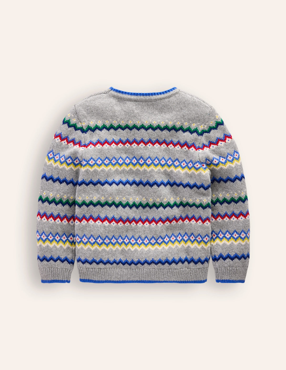 Fair Isle Jumper-Grey Marl - Image 5