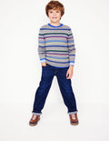 Fair Isle Jumper-Grey Marl