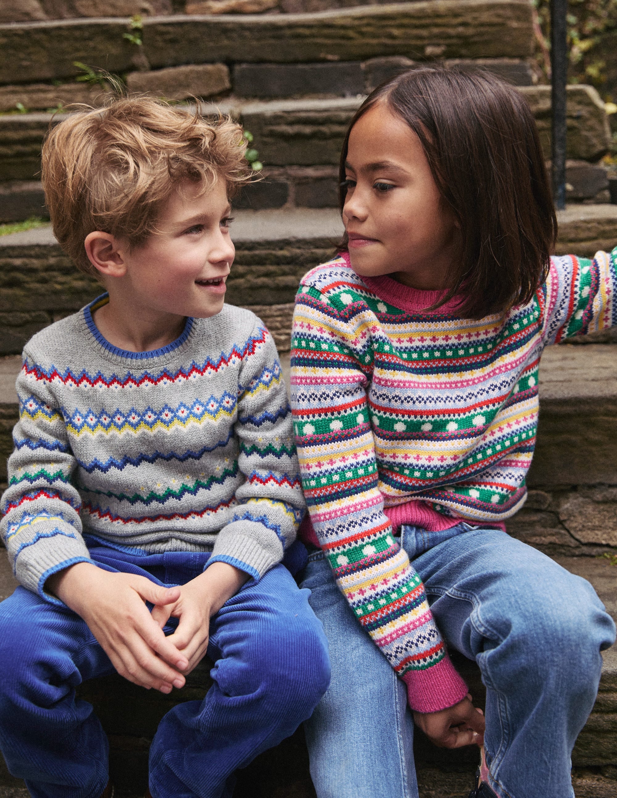 Fair Isle Jumper-Grey Marl - Image 7