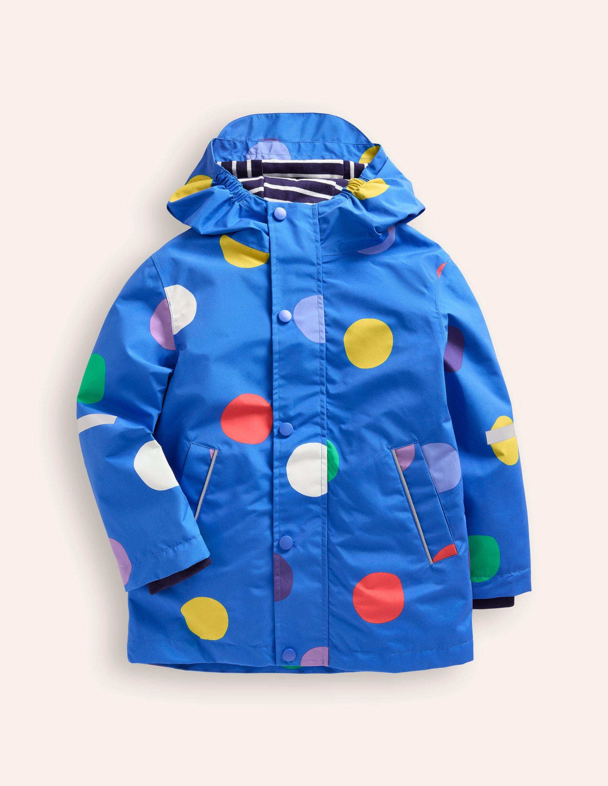 Wasserdichte Fischerjacke-Bunt Gepunktet-1