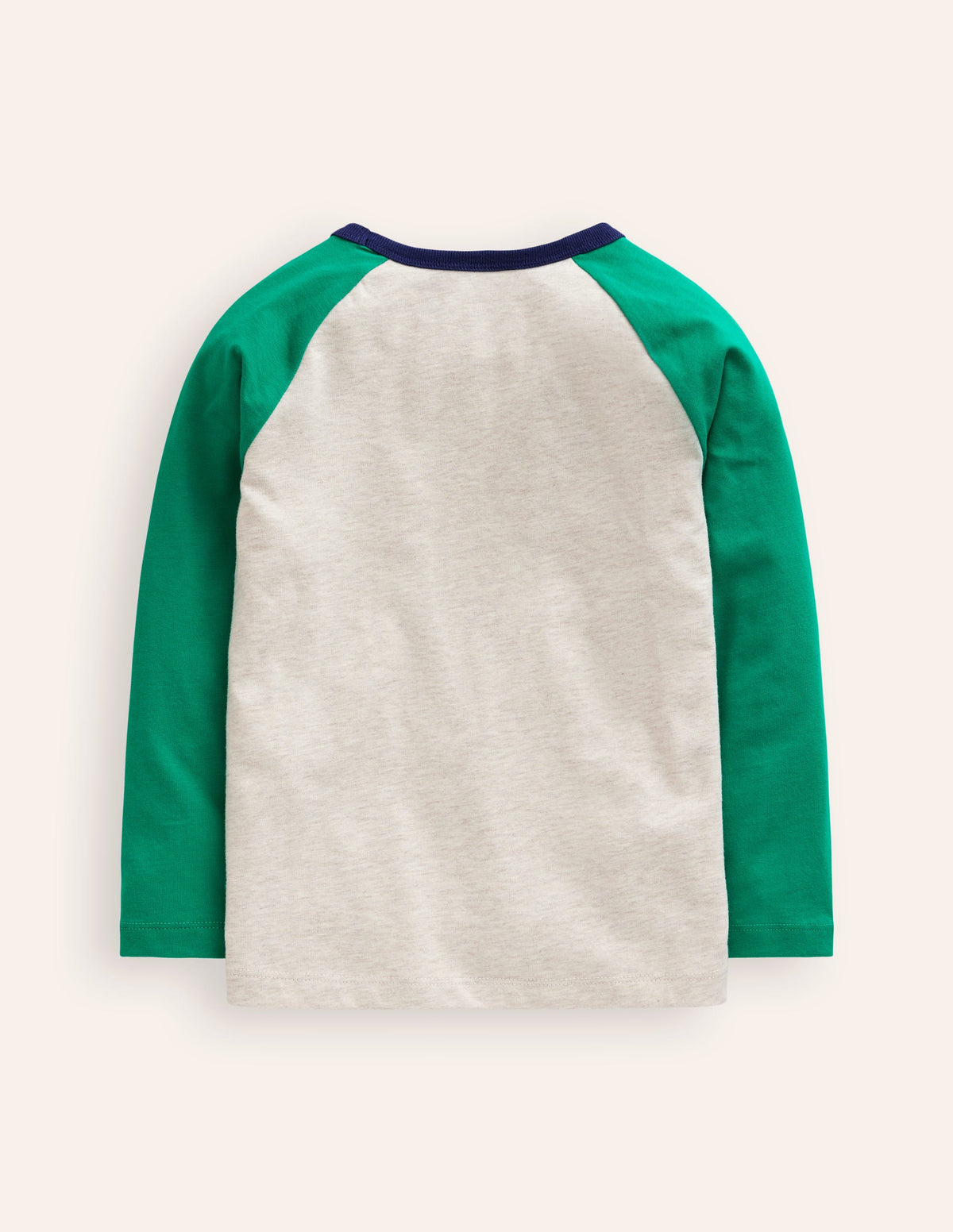T-Shirt mit Logodruck und Raglanärmeln-Juwelengrün Züge - Image 2